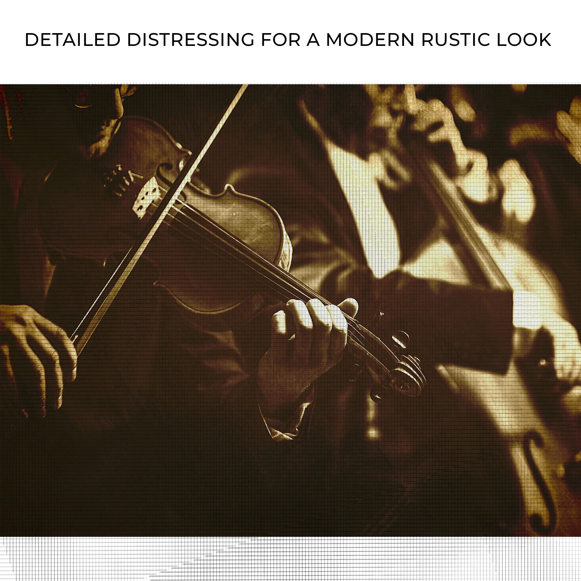 Music Genres Classical Music Sepia Canvas Wall Art - Image 4