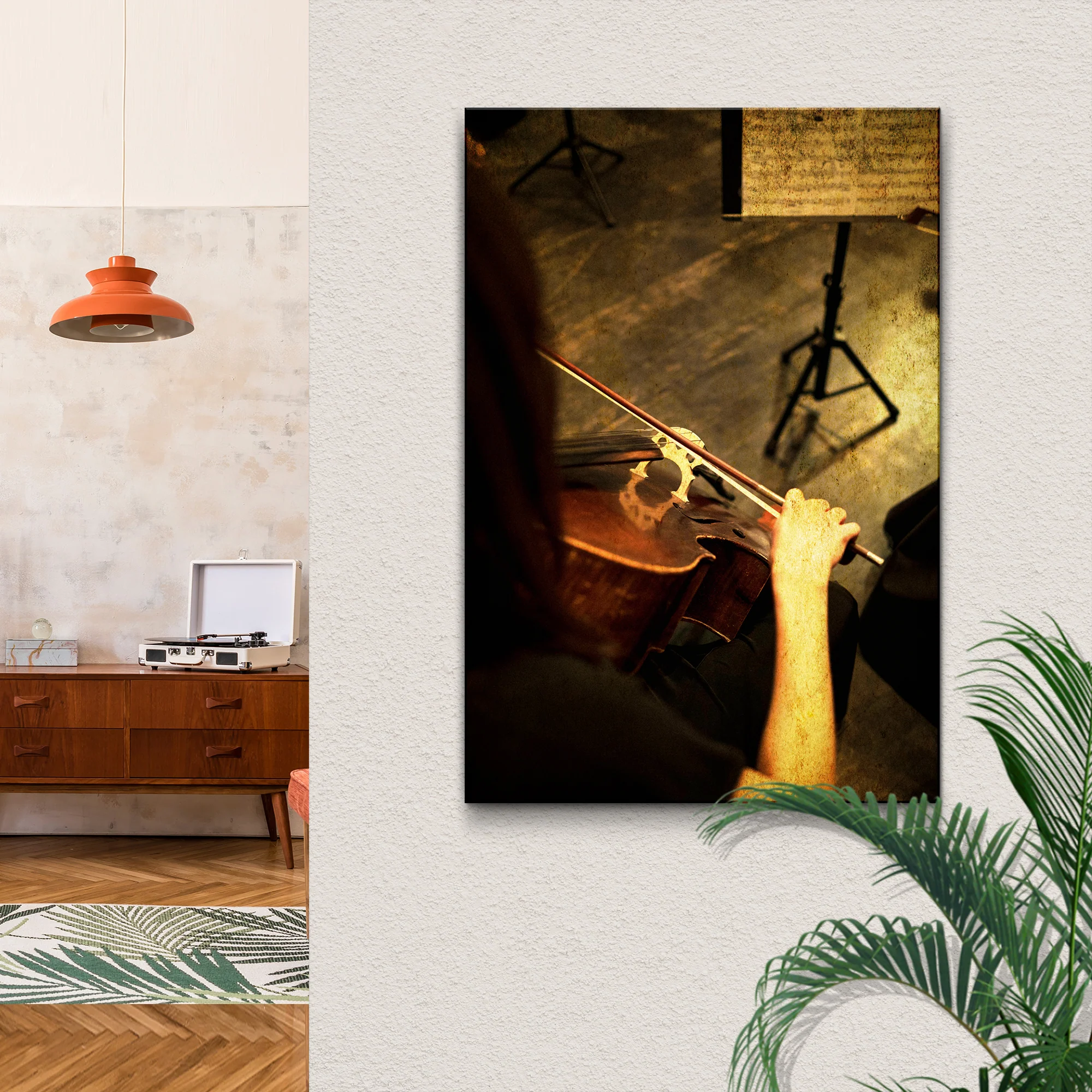 Music Genres Classical Rustic Canvas Wall Art - Image 2