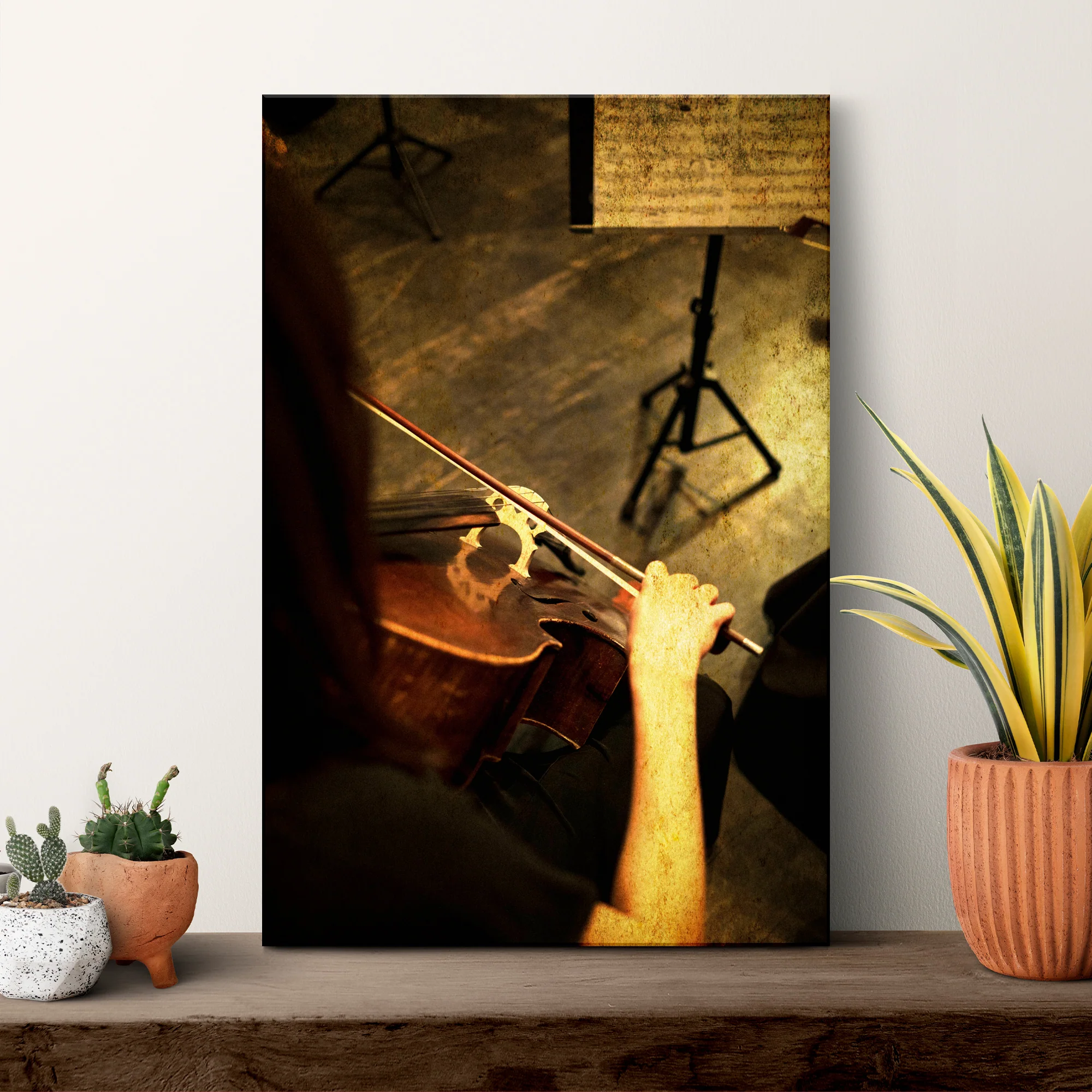 Music Genres Classical Rustic Canvas Wall Art - Image 3
