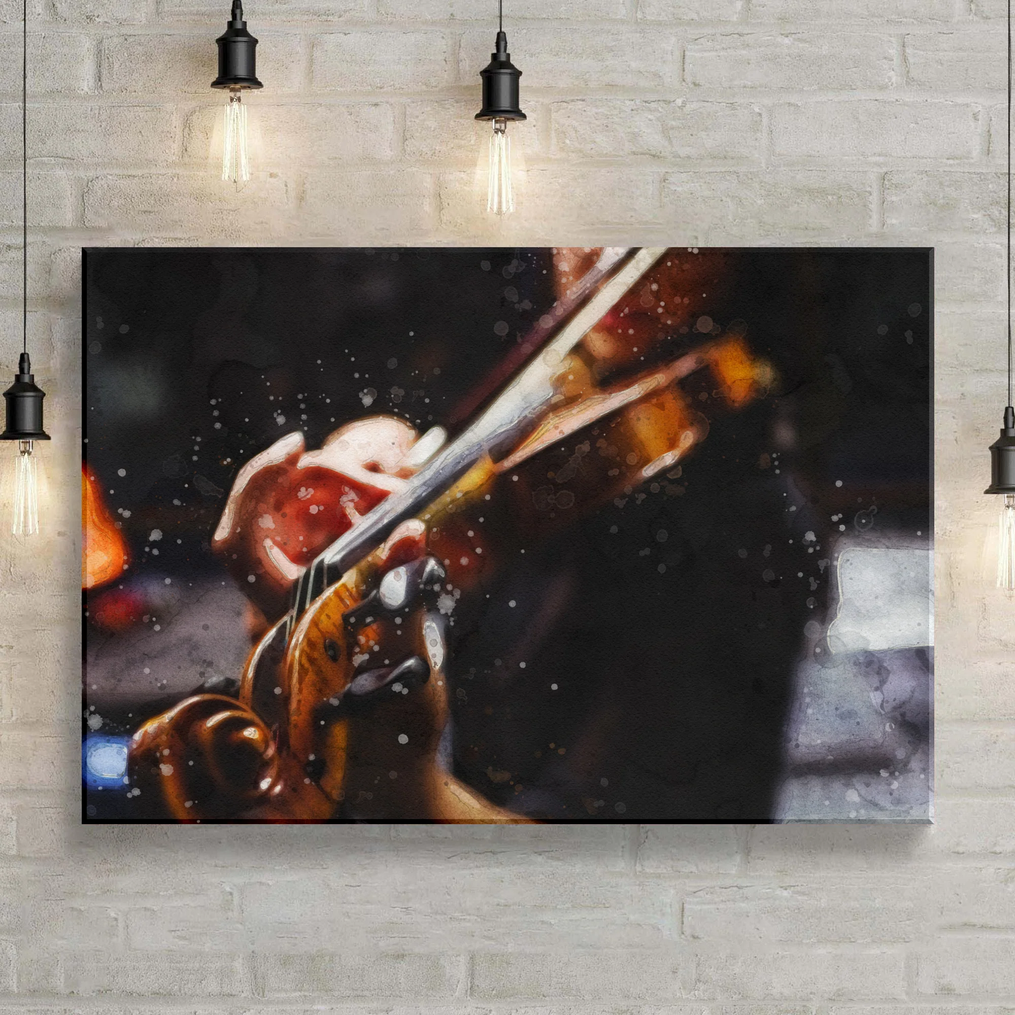 Music Genres Classical Watercolor Canvas Wall Art - Image 3