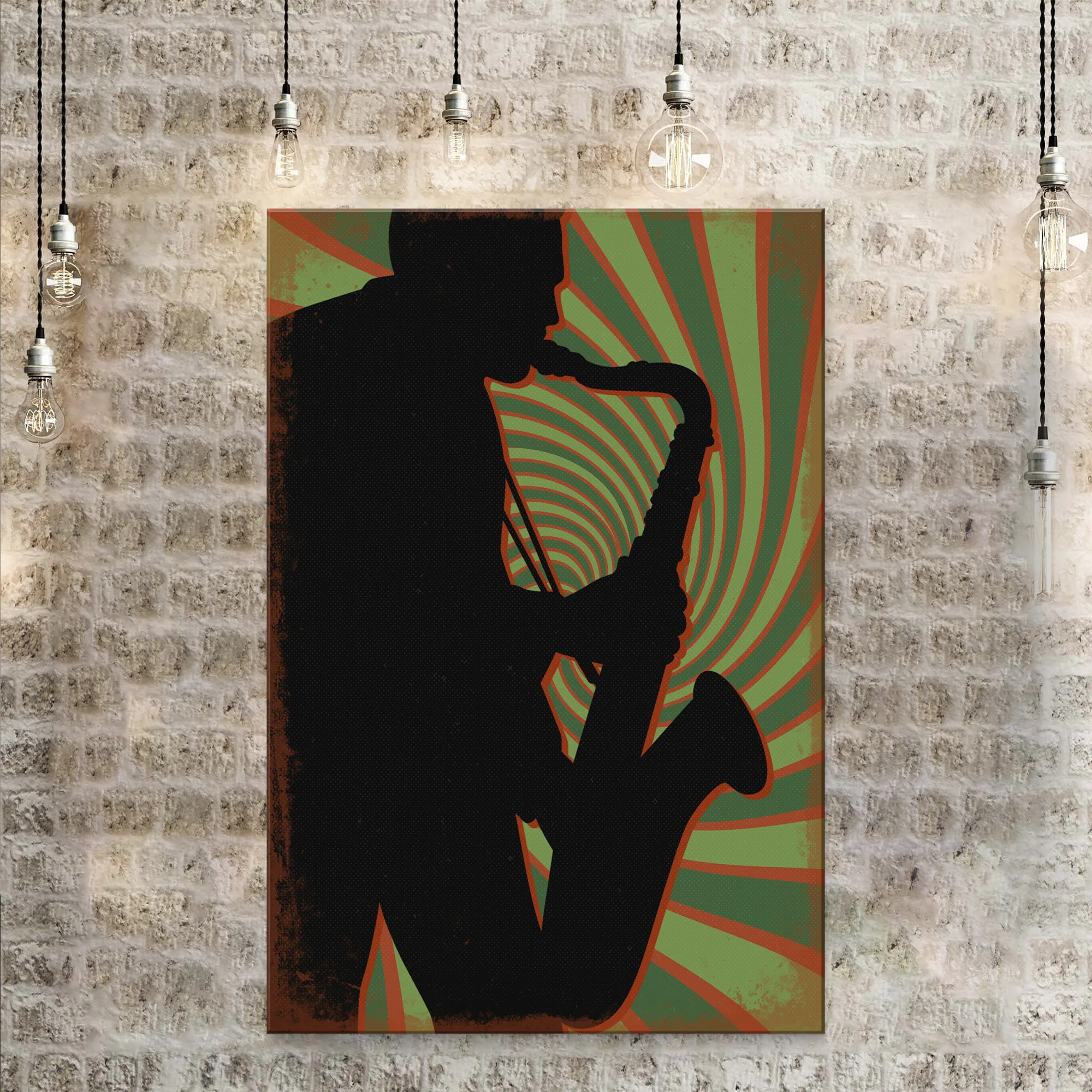 Music Genres Jazz Retro Canvas Wall Art - Image 3