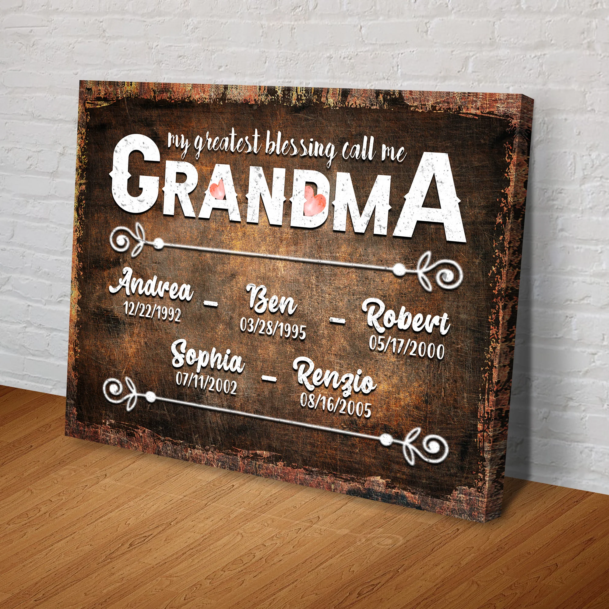 My Greatest Blessing Call Me Grandma Happy Mother's Day Sign II - Image 3