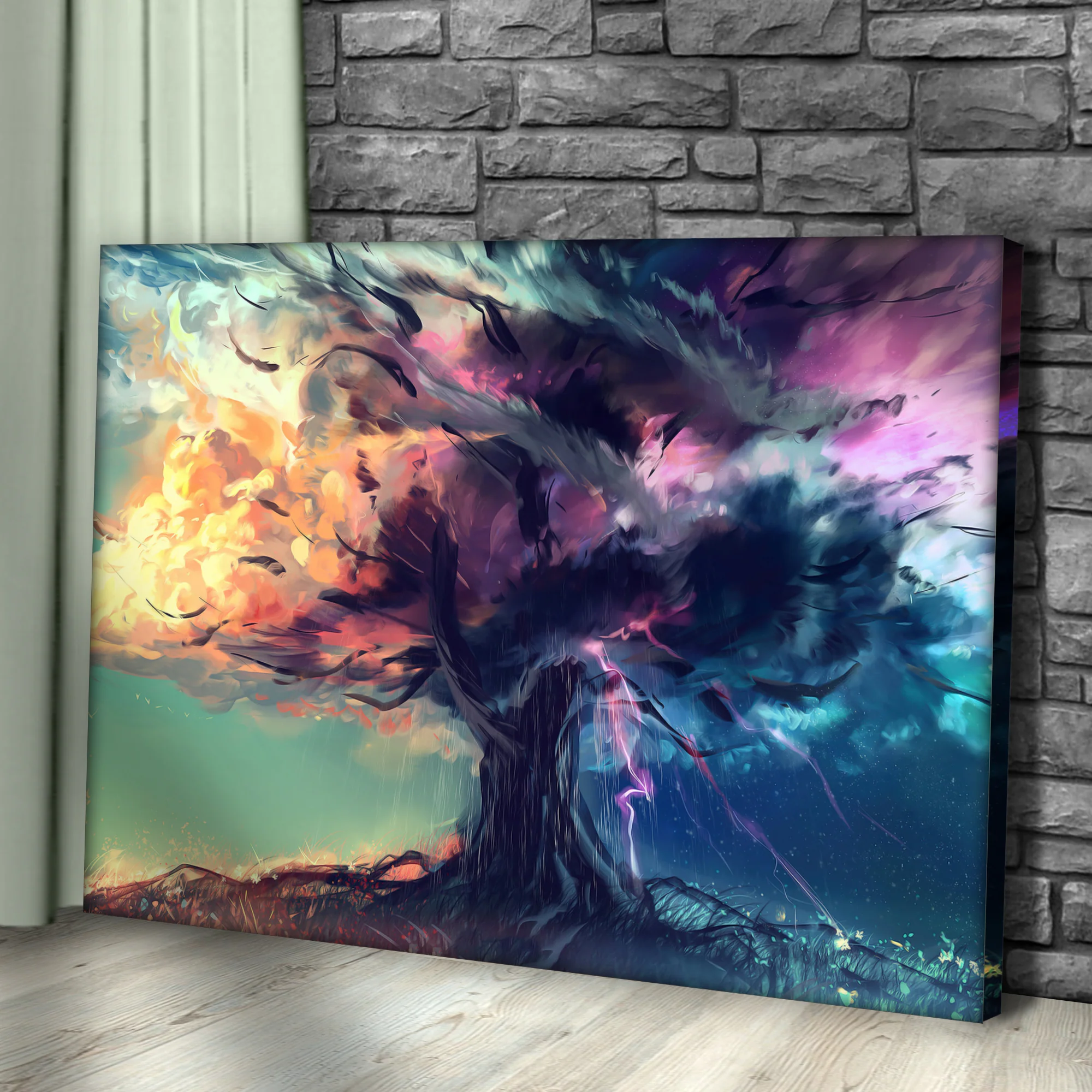 Mysterious Tree Of Life Canvas Wall Art (Free Shipping) - Image 2