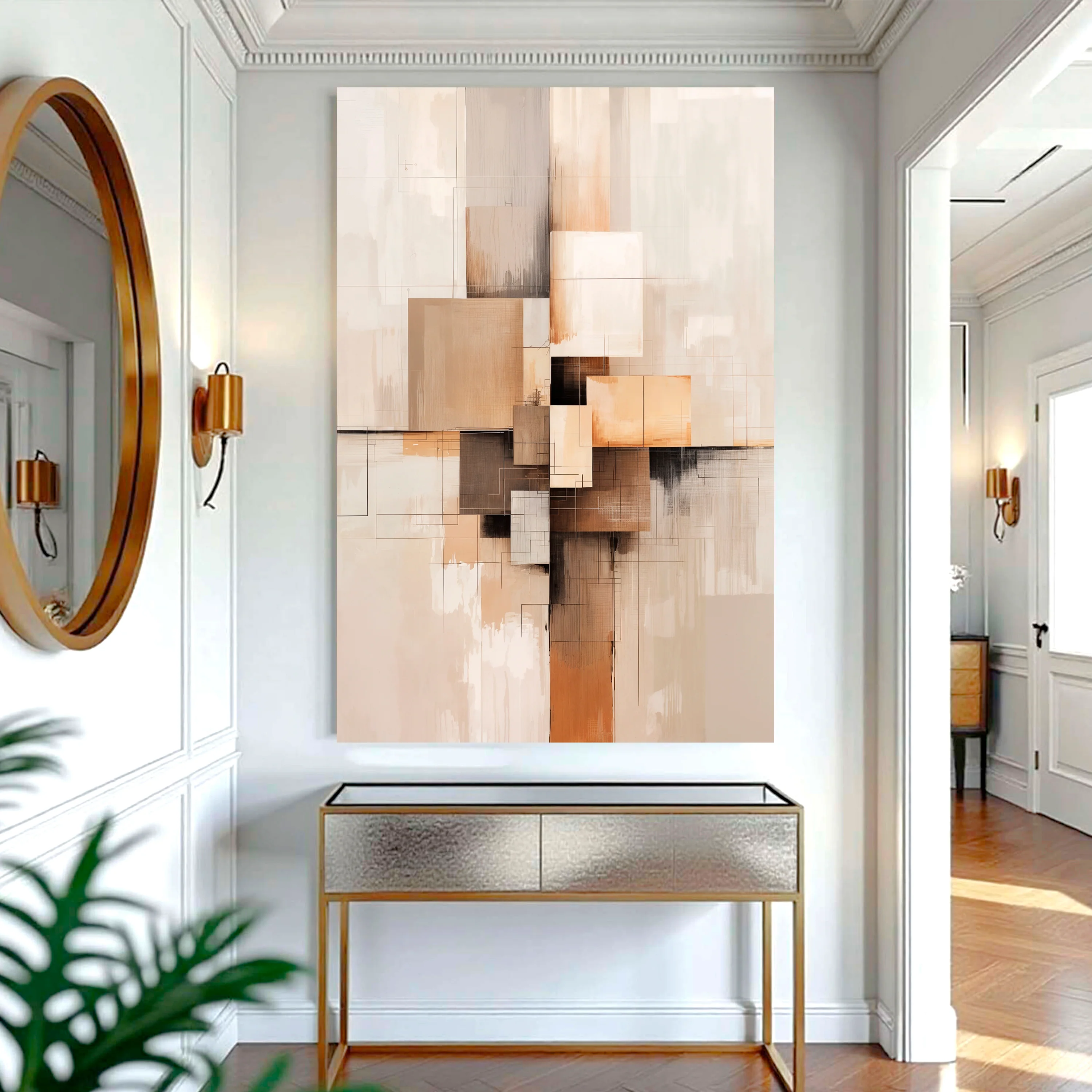 Neutral Abstract Wall Art - Image 3