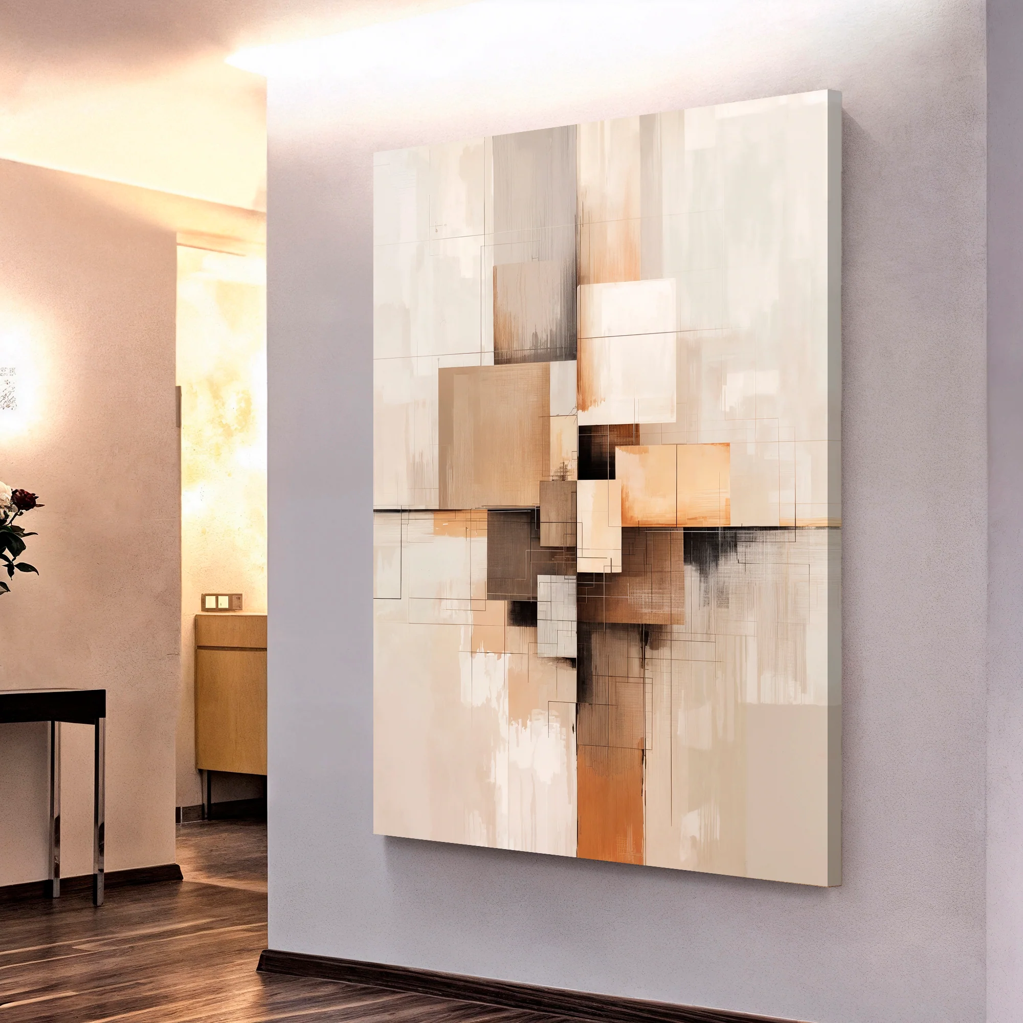 Neutral Abstract Wall Art - Image 4