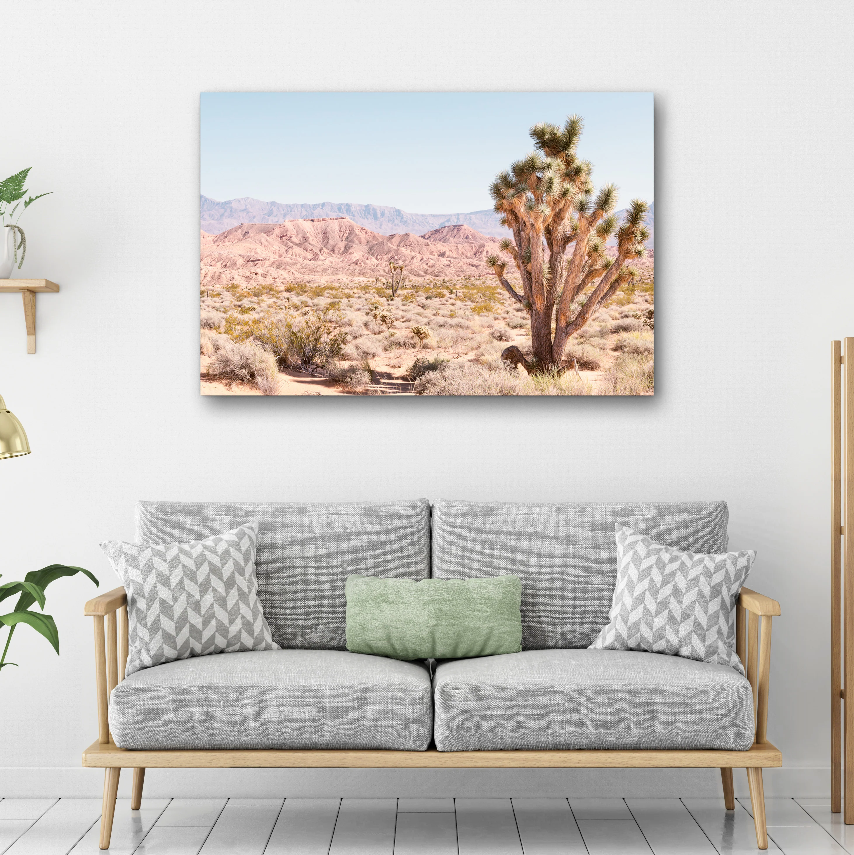 Nevada Desert Joshua Tree Canvas Wall Art - Image 3