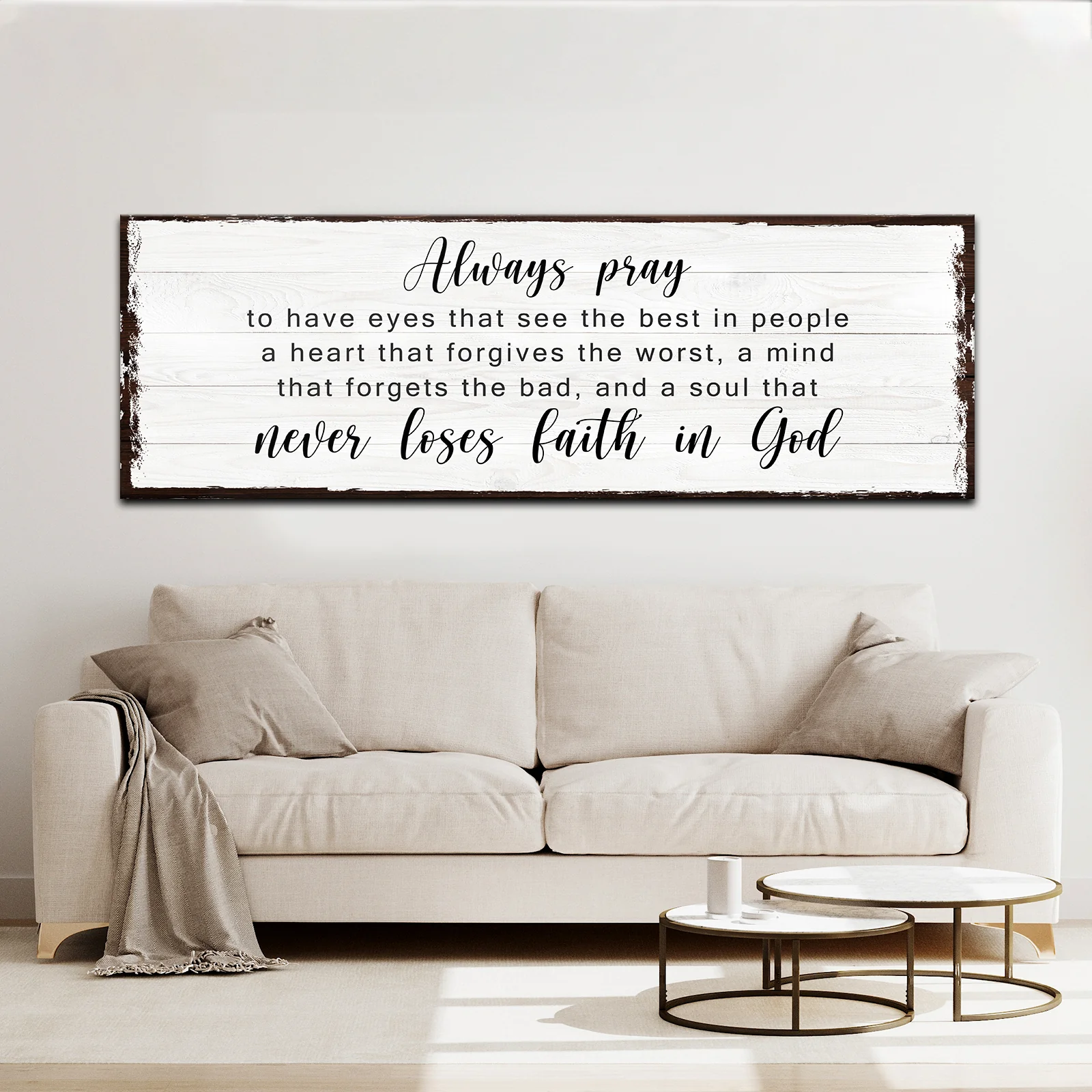 Never Lose Faith In God Sign
