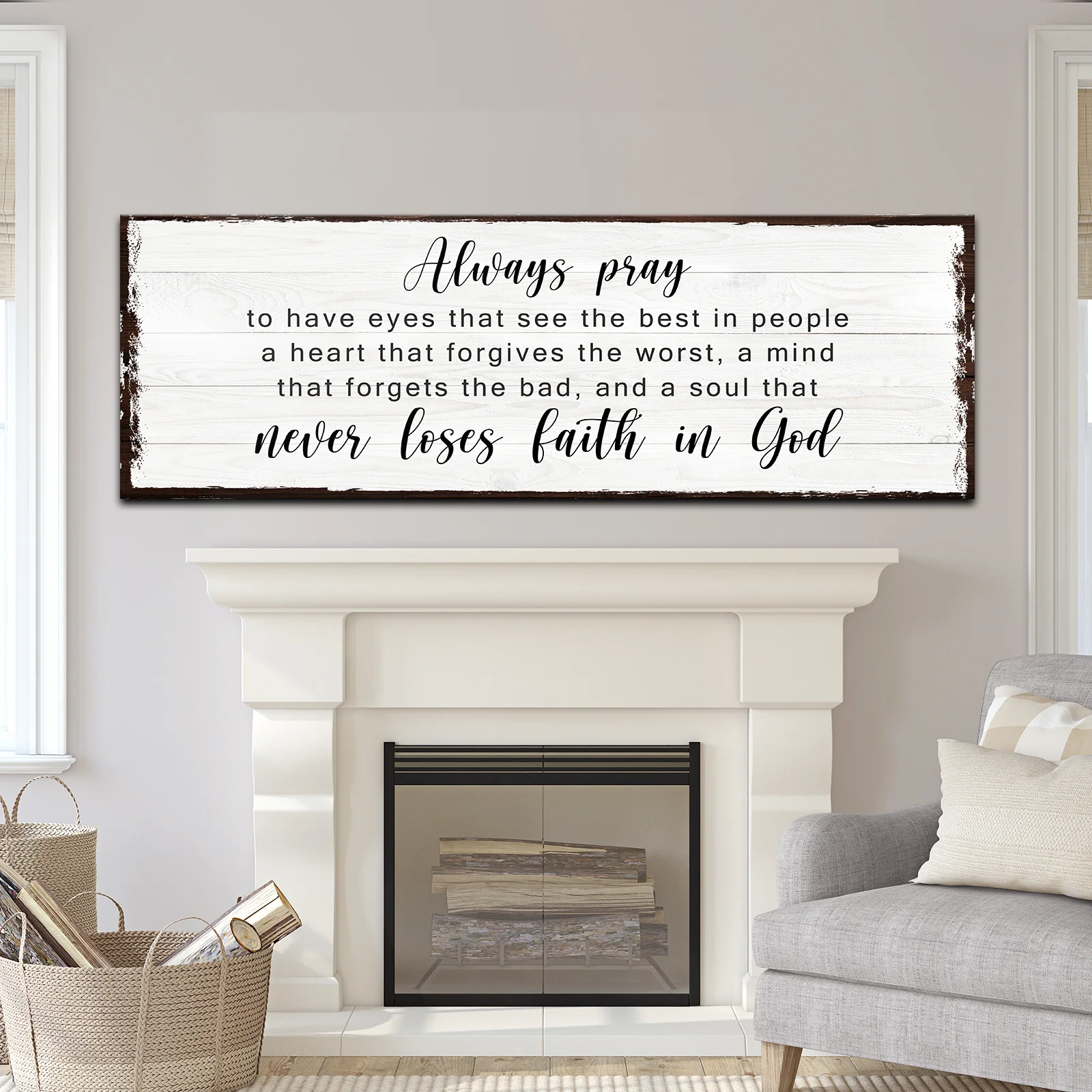 Never Lose Faith In God Sign - Image 2