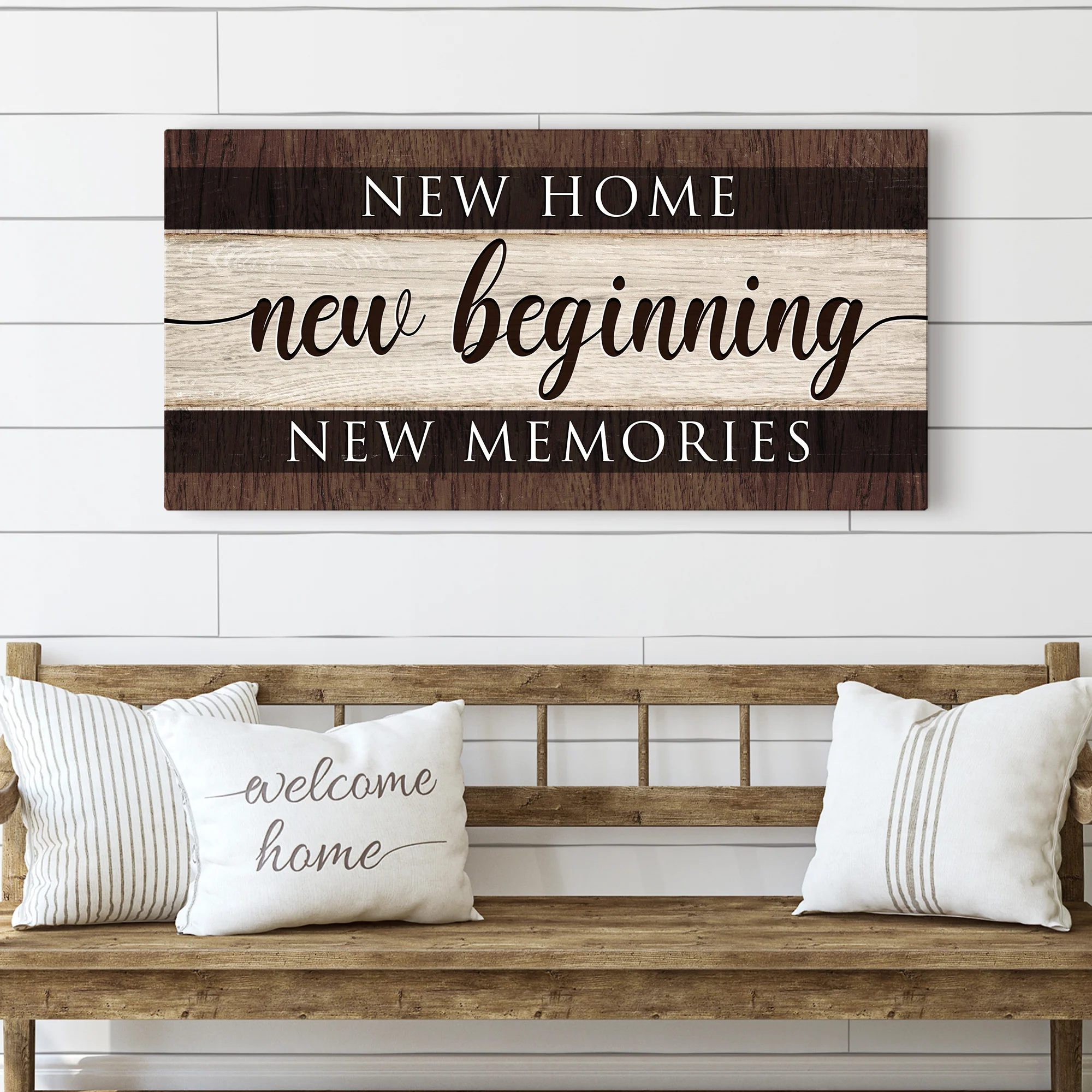 New Home New Beginning New Memories Sign III - Image 3