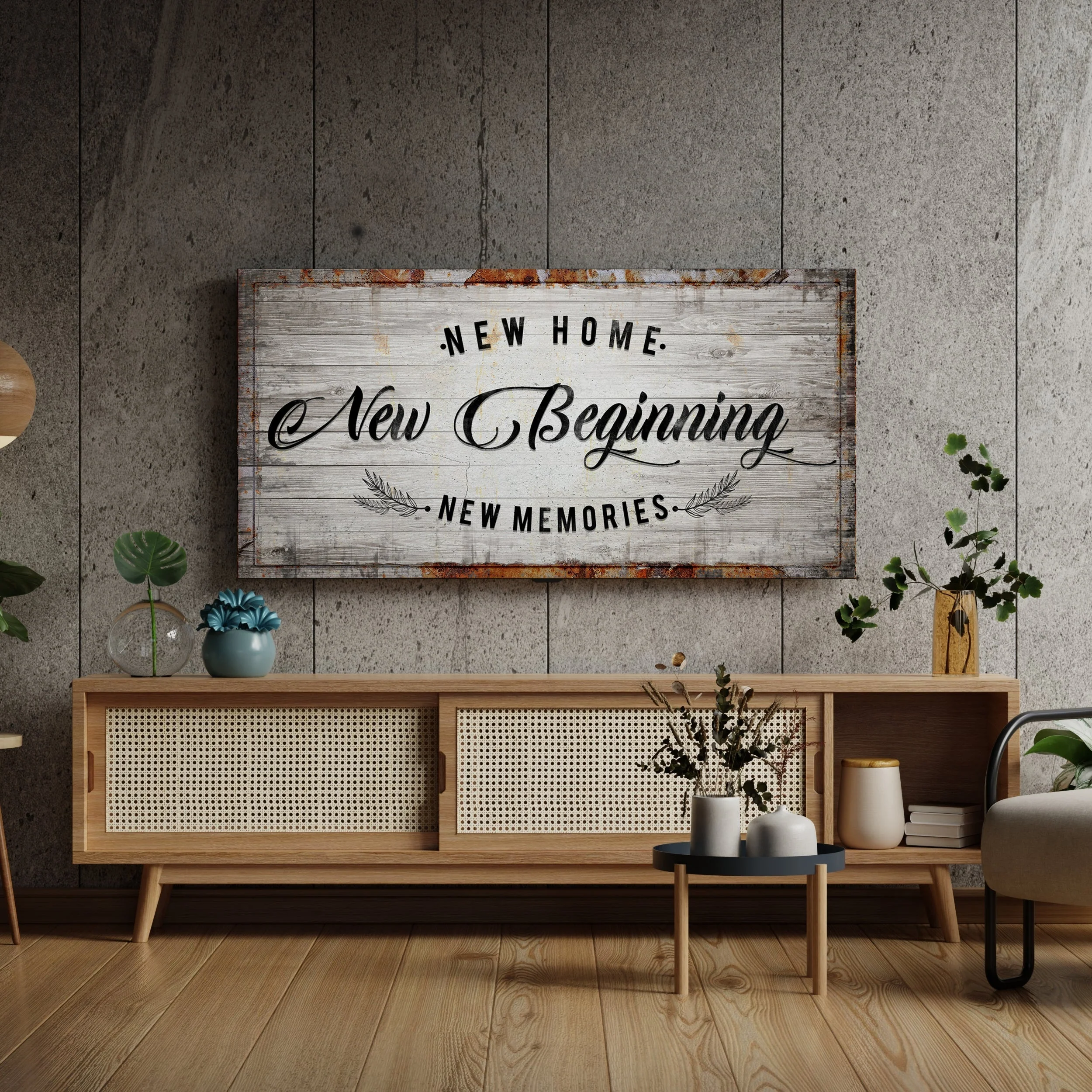 New Home, New Beginning Sign - Image 2
