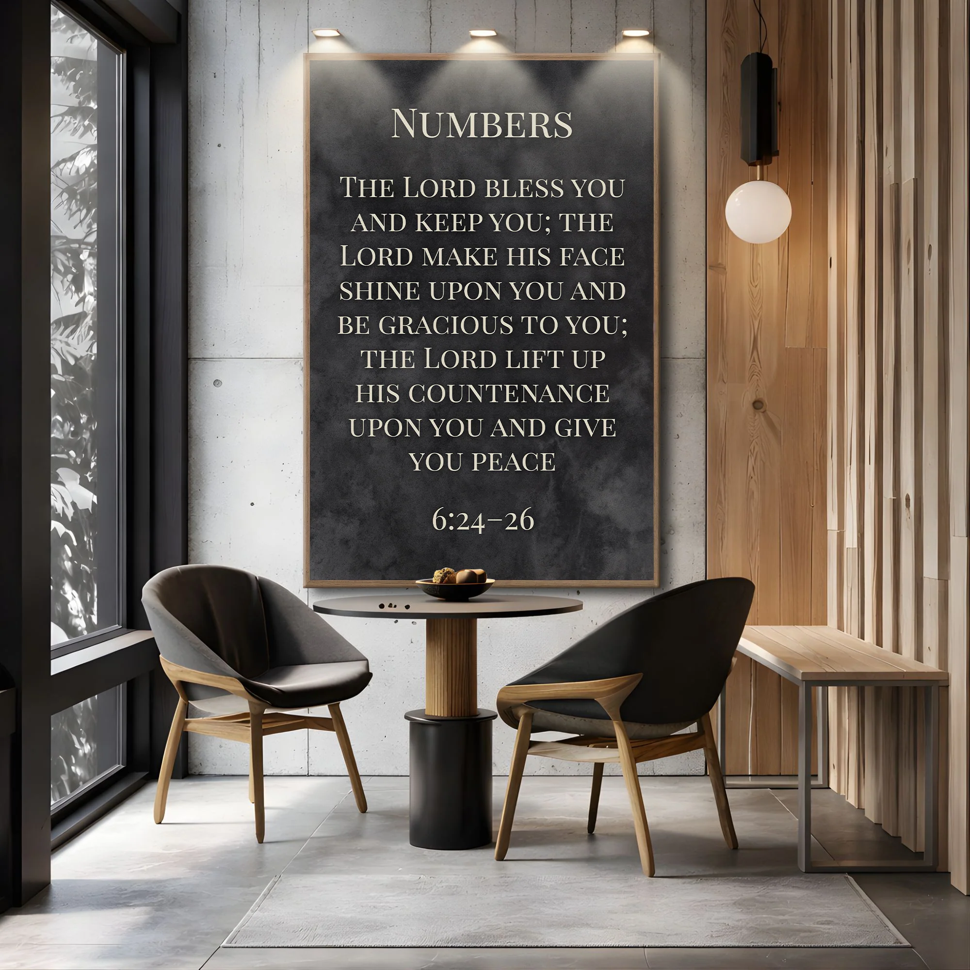 Numbers 6:24-26 - May The Lord Bless You Faith Sign VI - Image 3