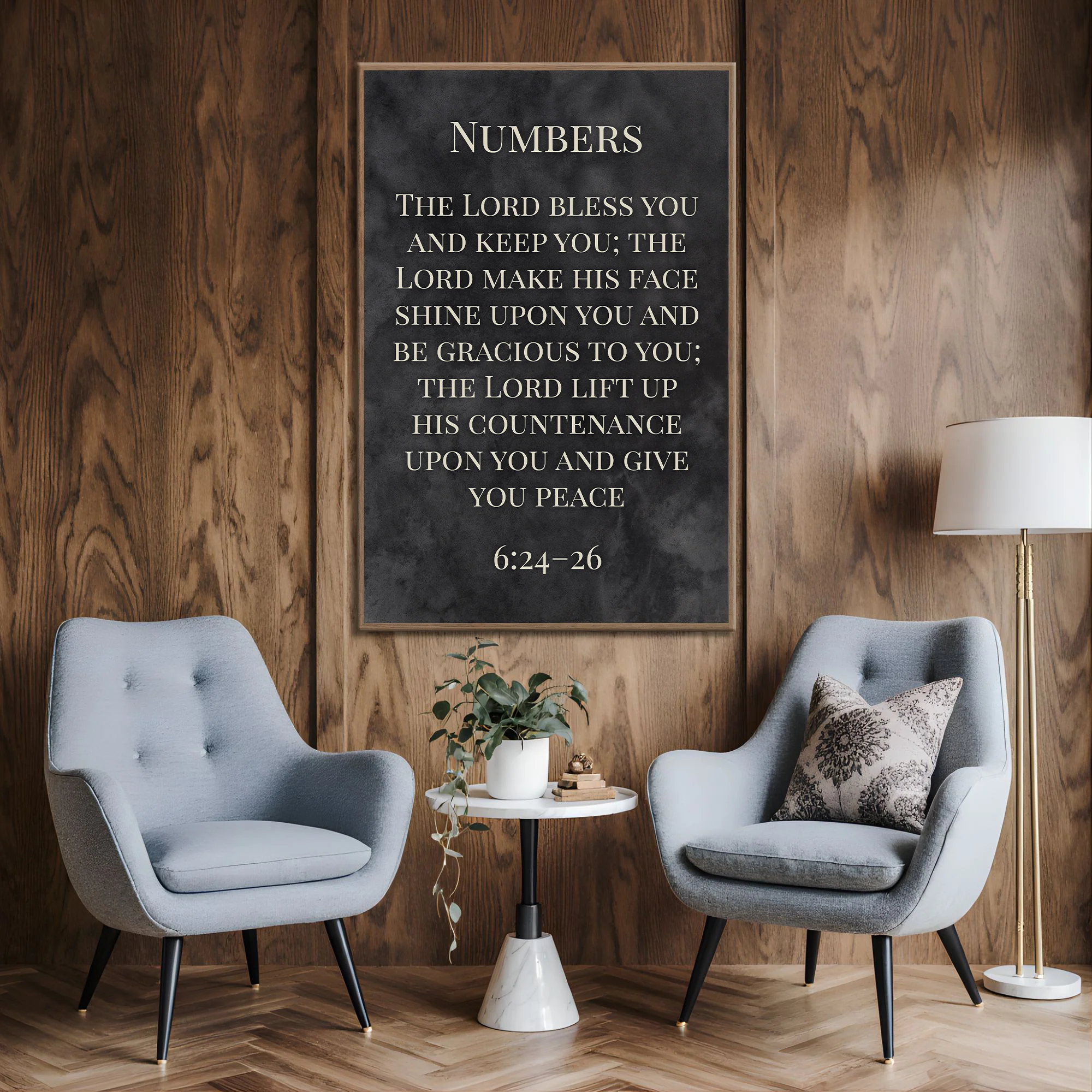 Numbers 6:24-26 - May The Lord Bless You Faith Sign VI - Image 4