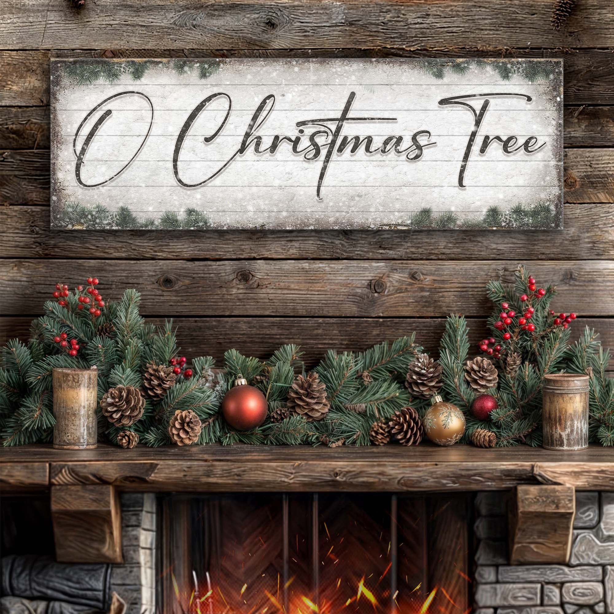 O Christmas Tree, Wood Christmas Sign - Image 2