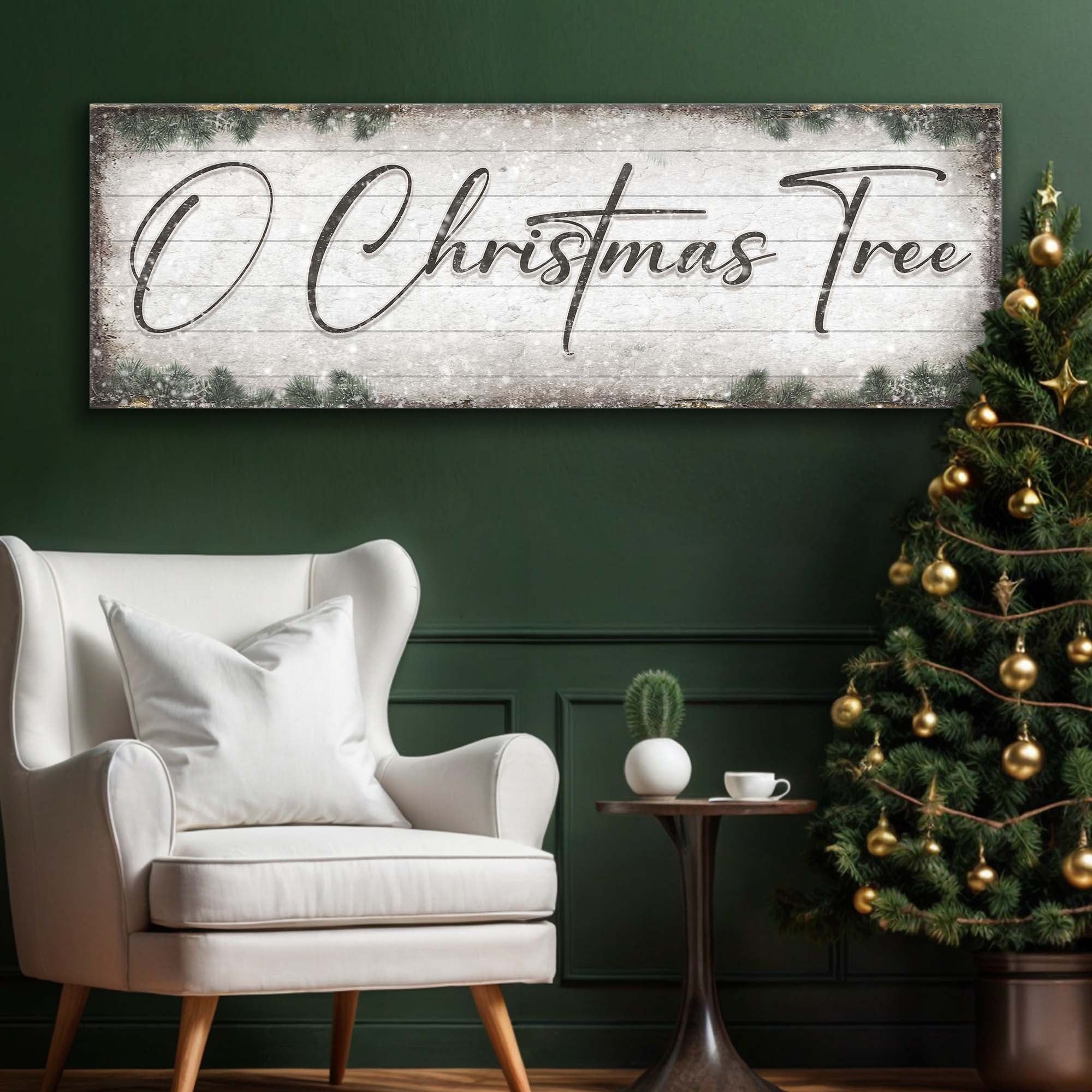O Christmas Tree, Wood Christmas Sign - Image 4