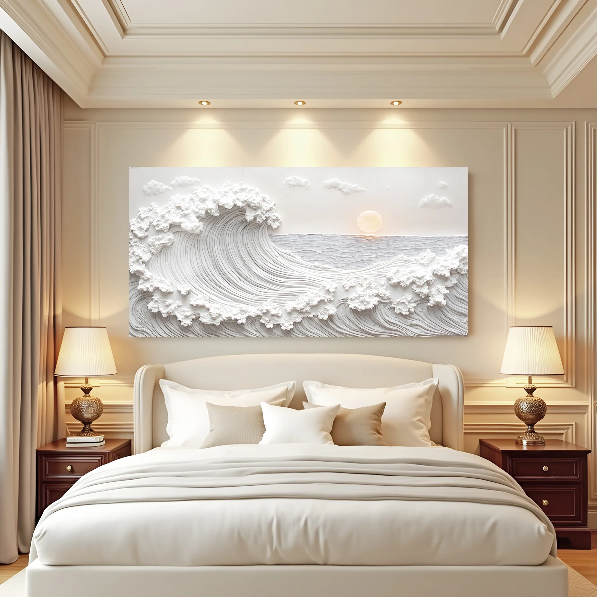 Ocean Waves Abstract Wall Art - Image 3