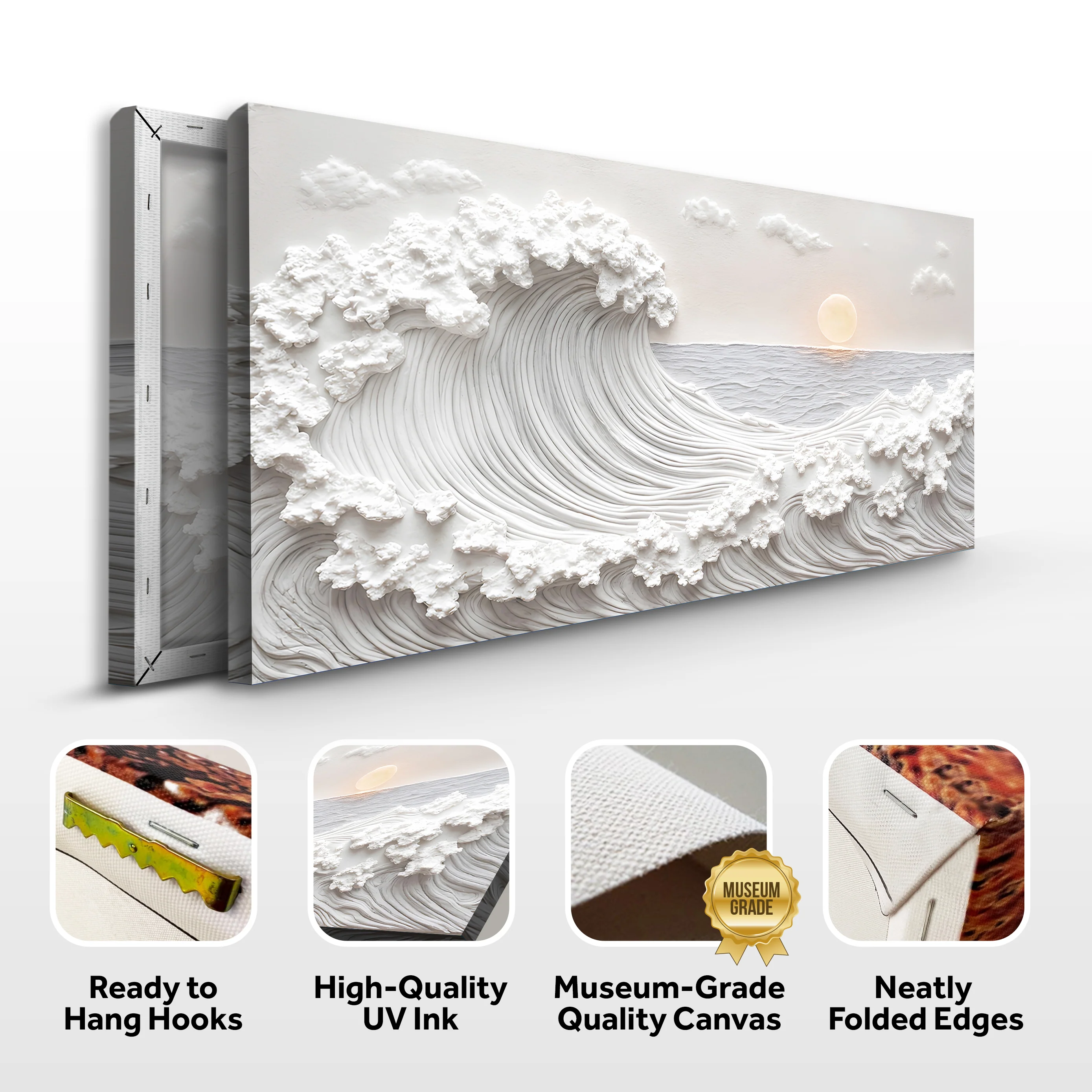 Ocean Waves Abstract Wall Art - Image 8