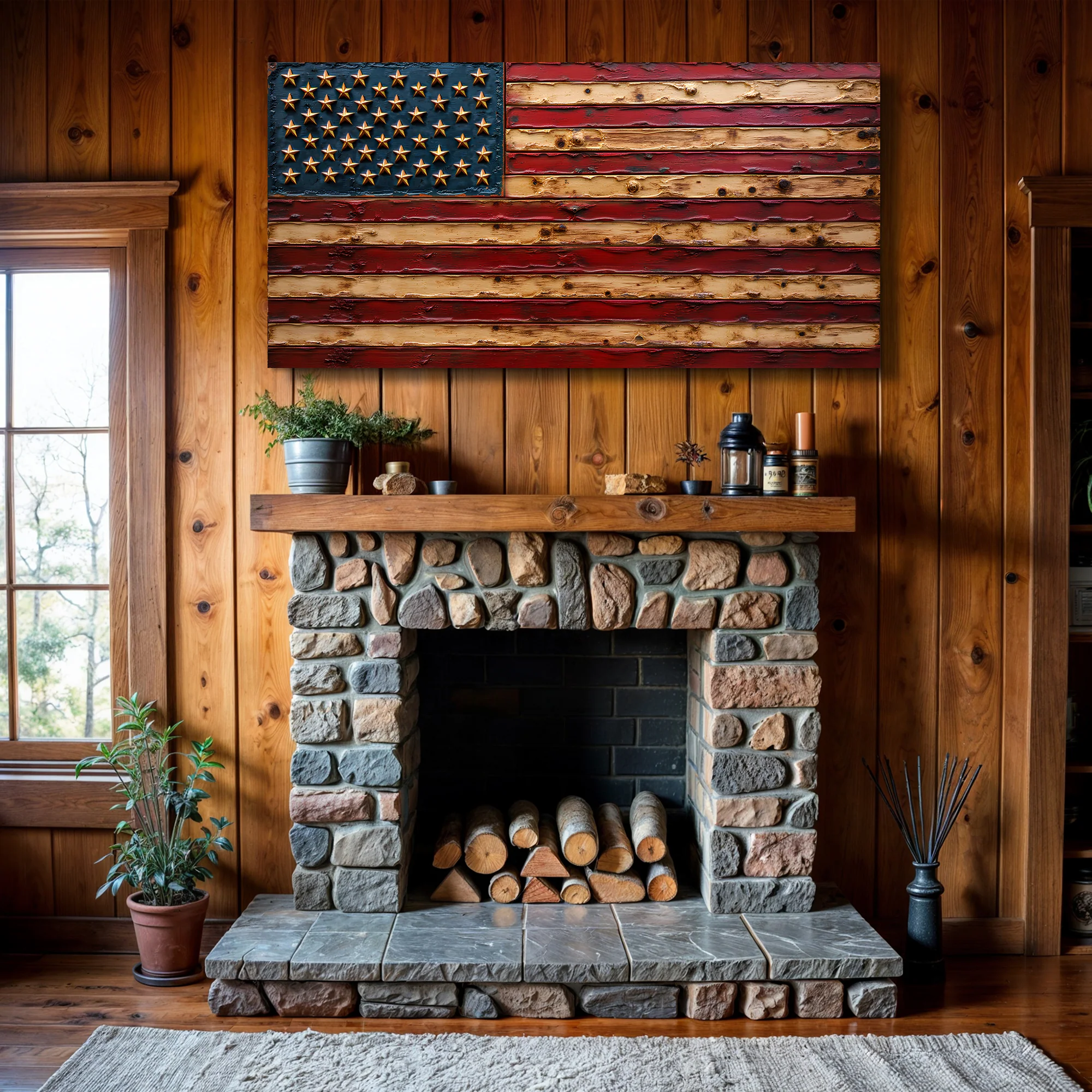 Old Glory American Flag Wall Art - Image 3