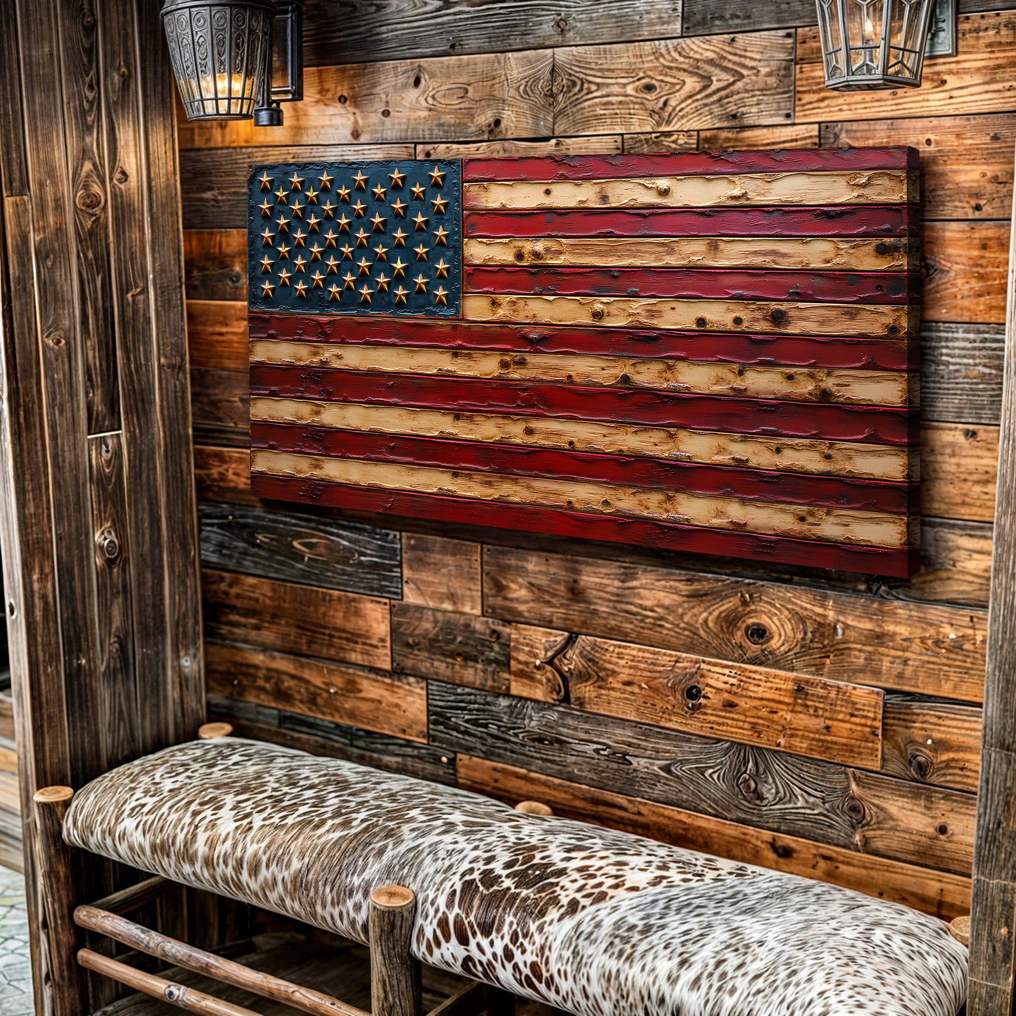 Old Glory American Flag Wall Art - Image 4