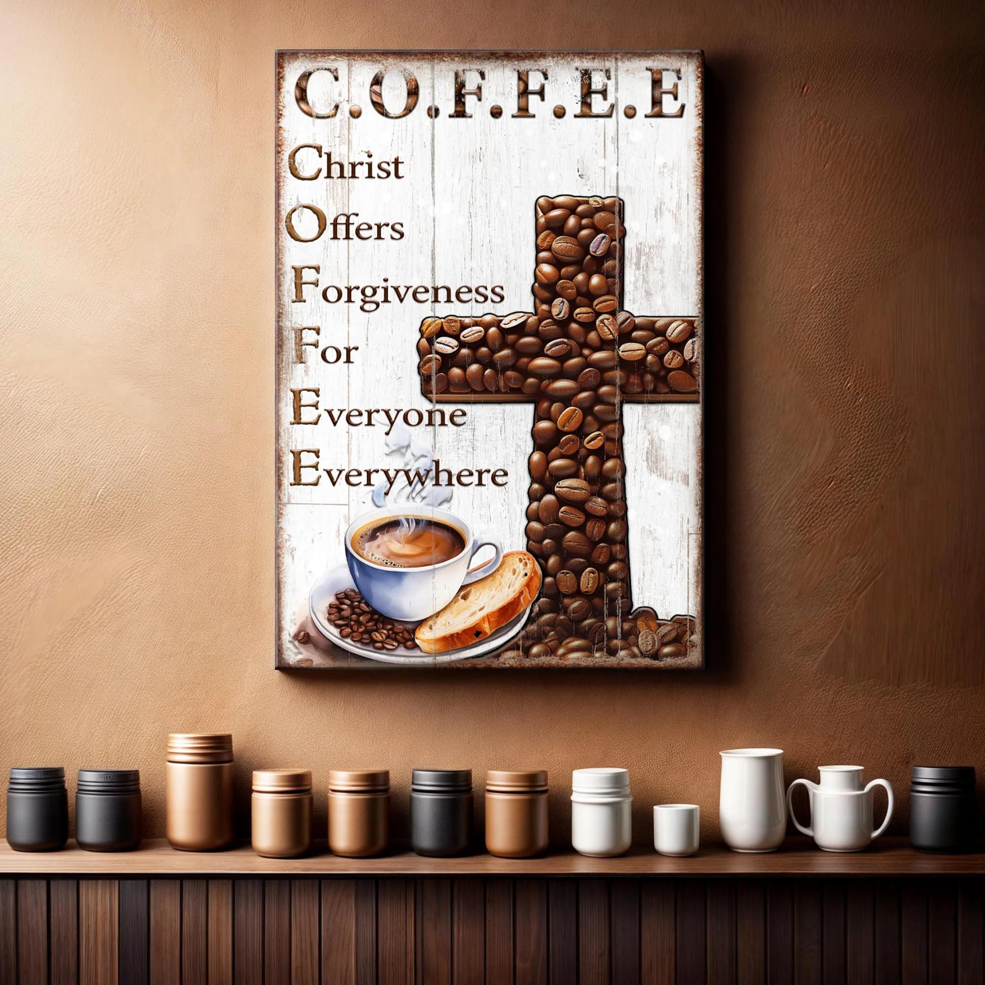 Our C.O.F.F.E.E Faith Sign V - Image 2