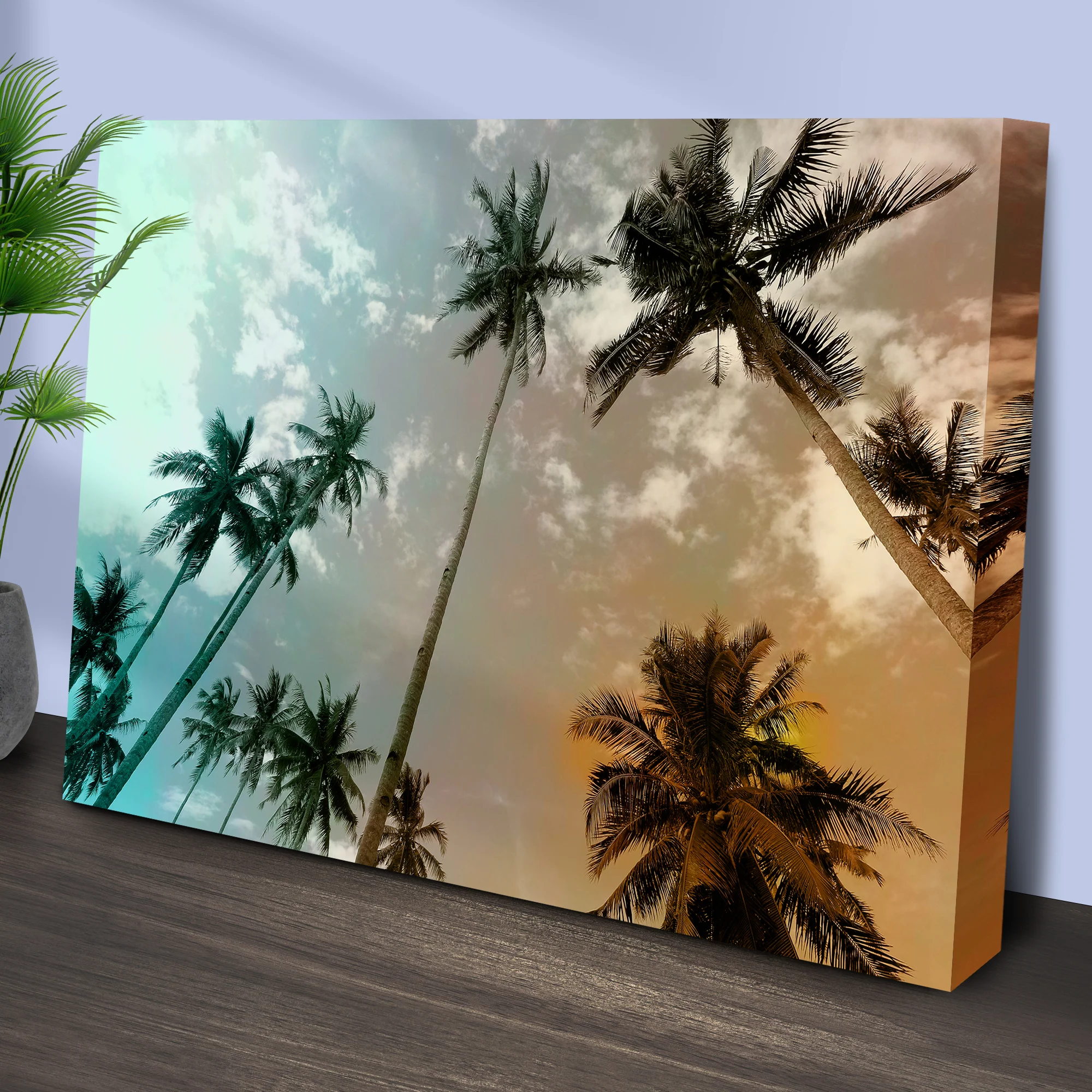 Palm Trees Canvas Wall Art - Image 2