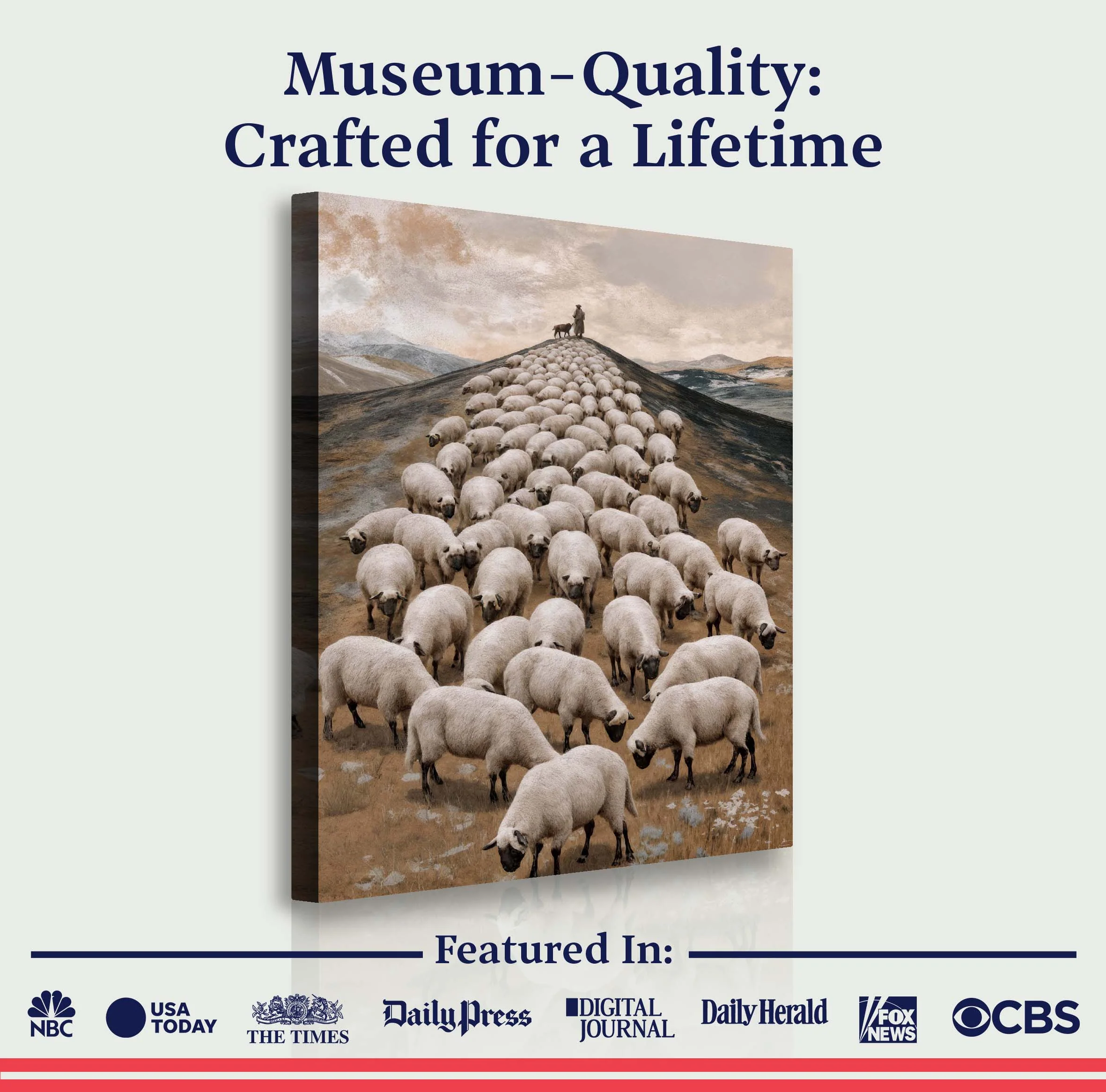 Parable Of The Lost Sheep Faith Wall Art II - Image 6