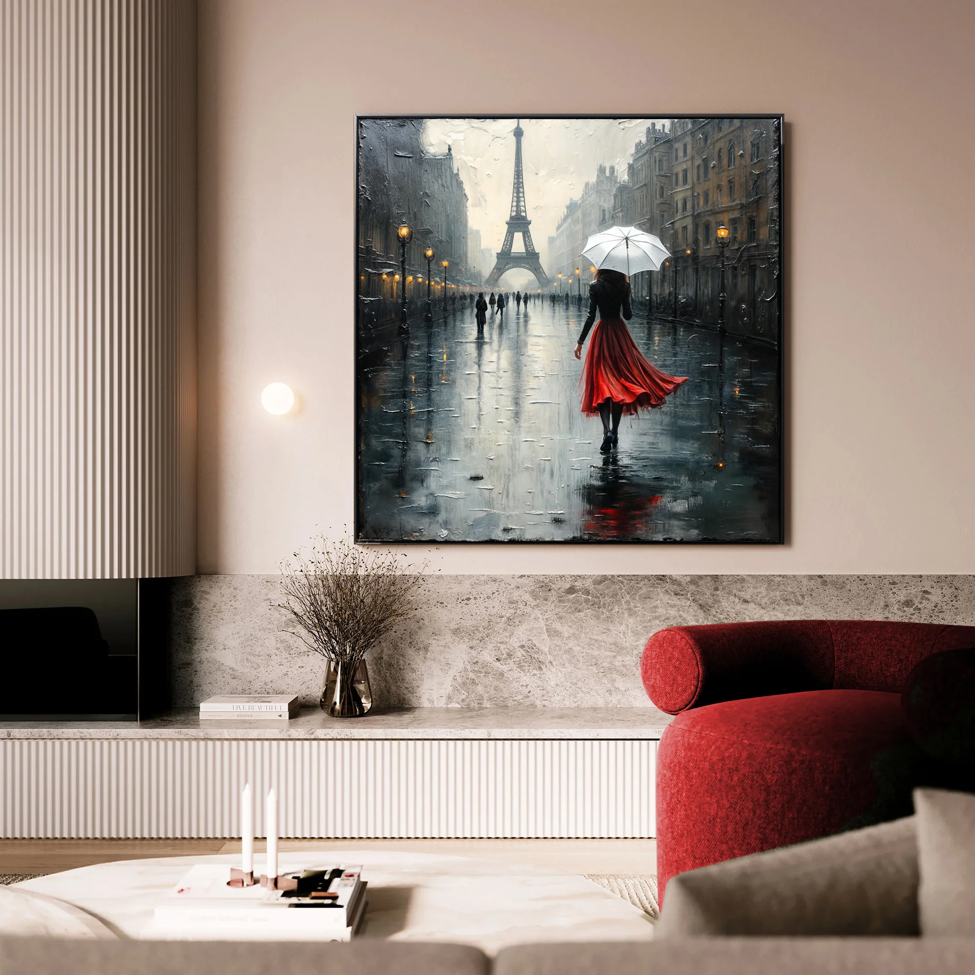Paris Stroll Painting Wall Art - Image 3