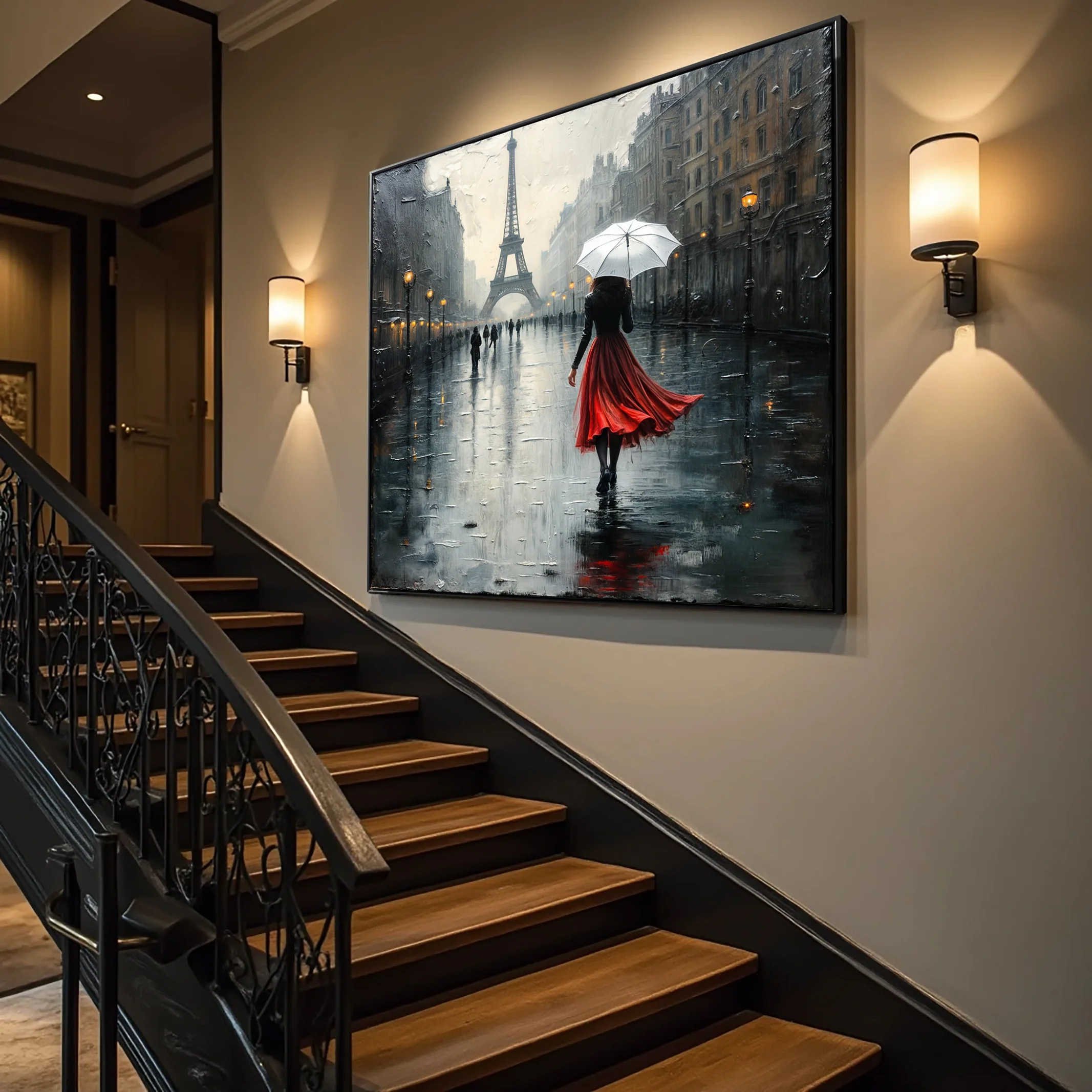 Paris Stroll Painting Wall Art - Image 5