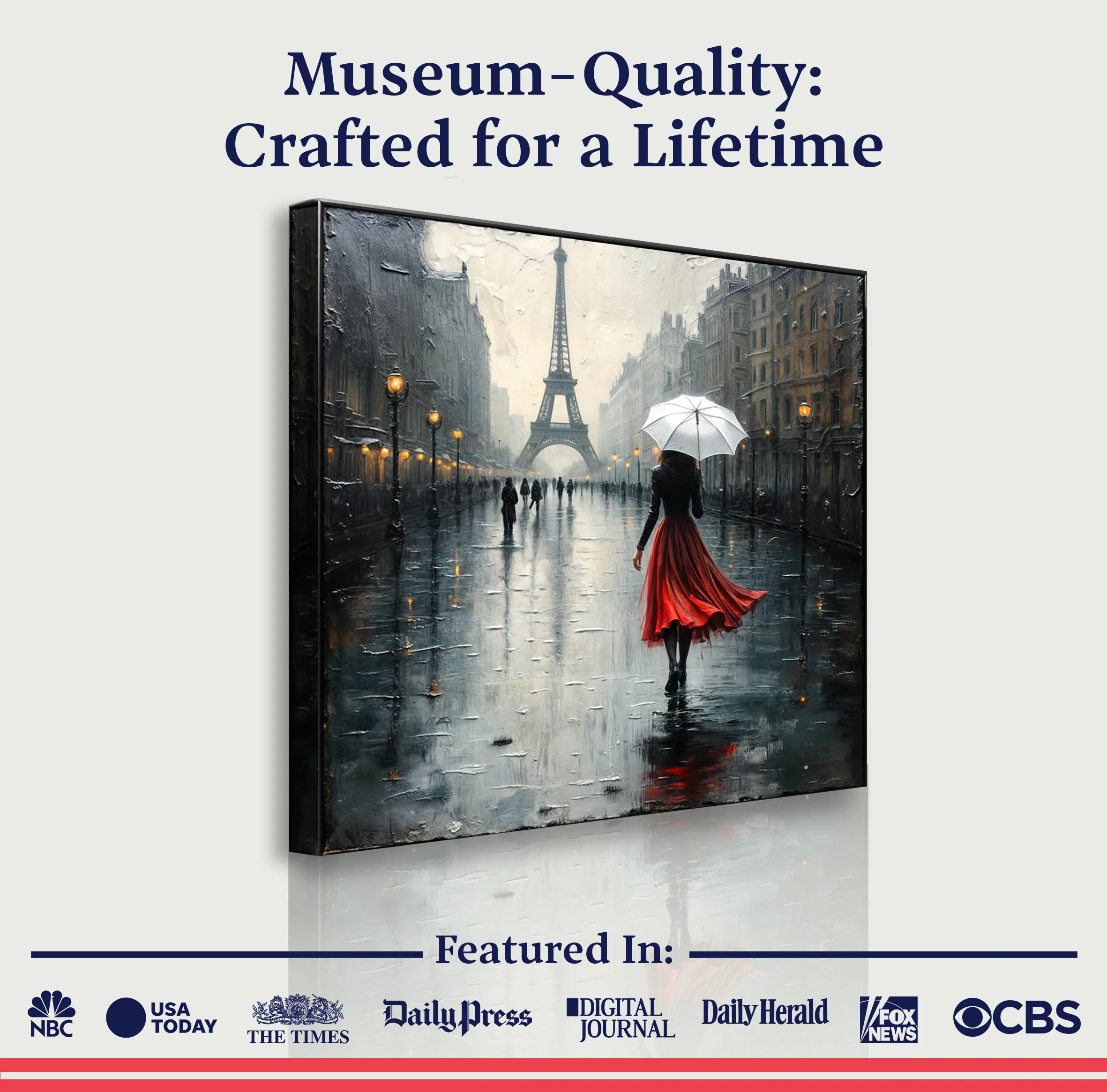 Paris Stroll Painting Wall Art - Image 6