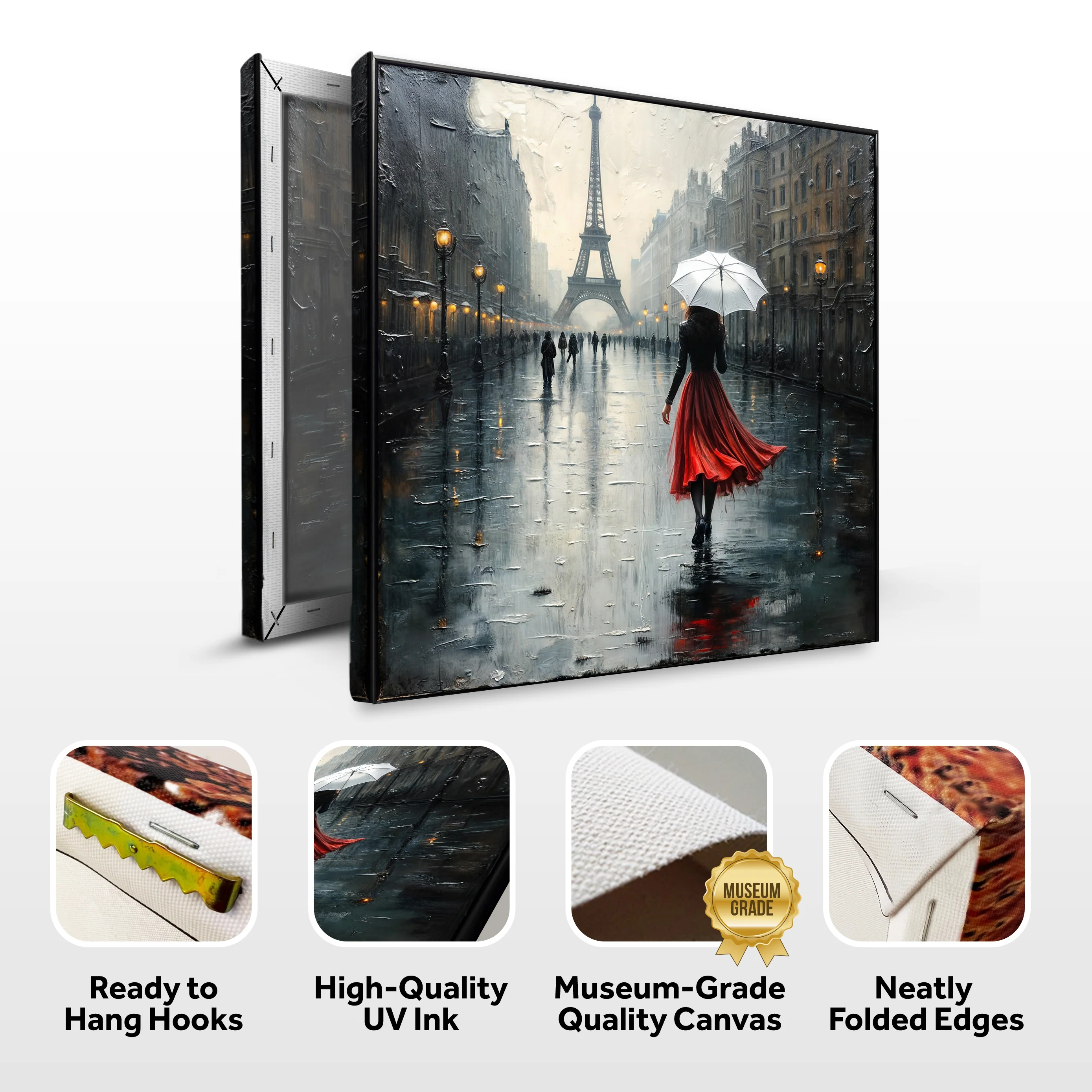Paris Stroll Painting Wall Art - Image 8