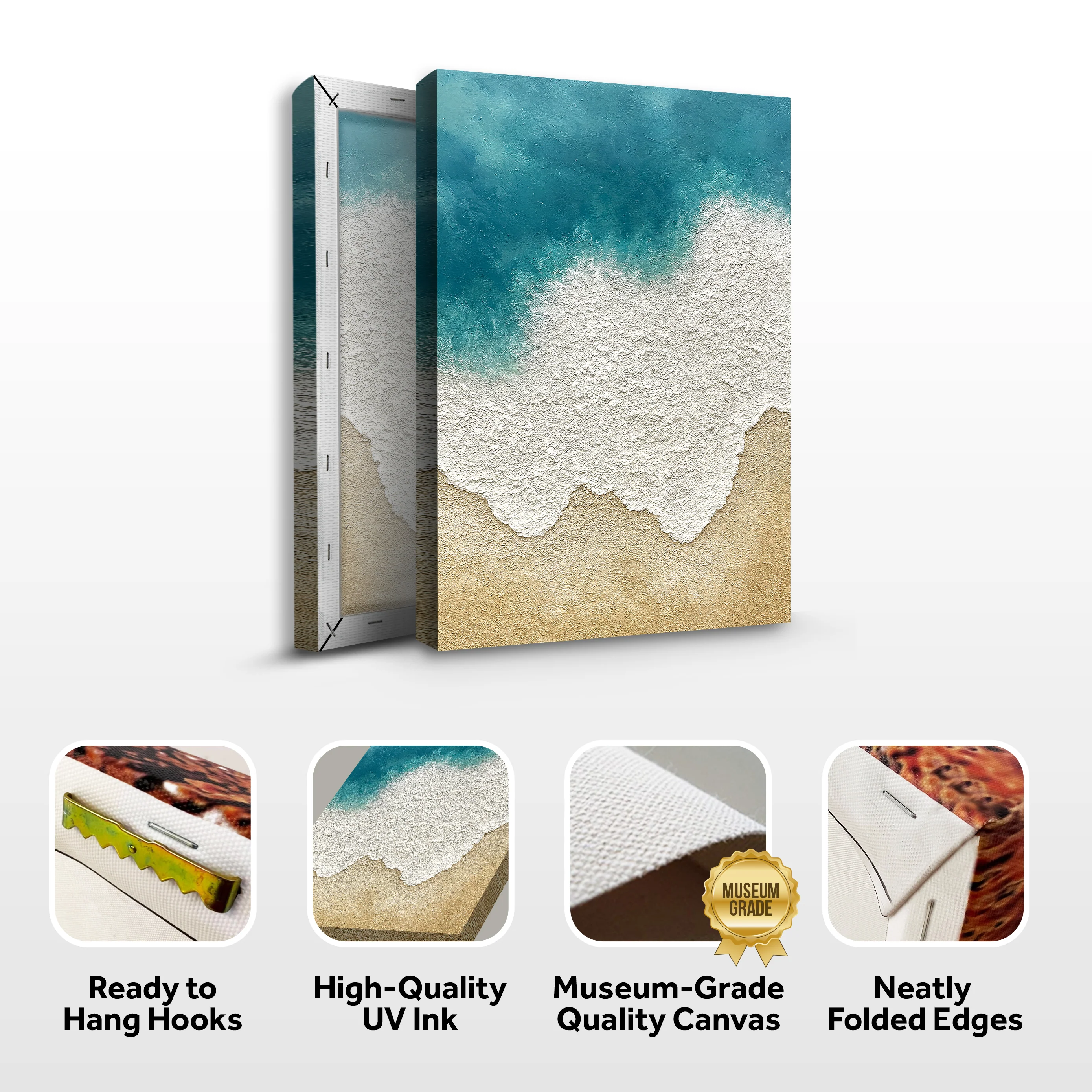 Pastel Waves Abstract Wall Art - Image 8