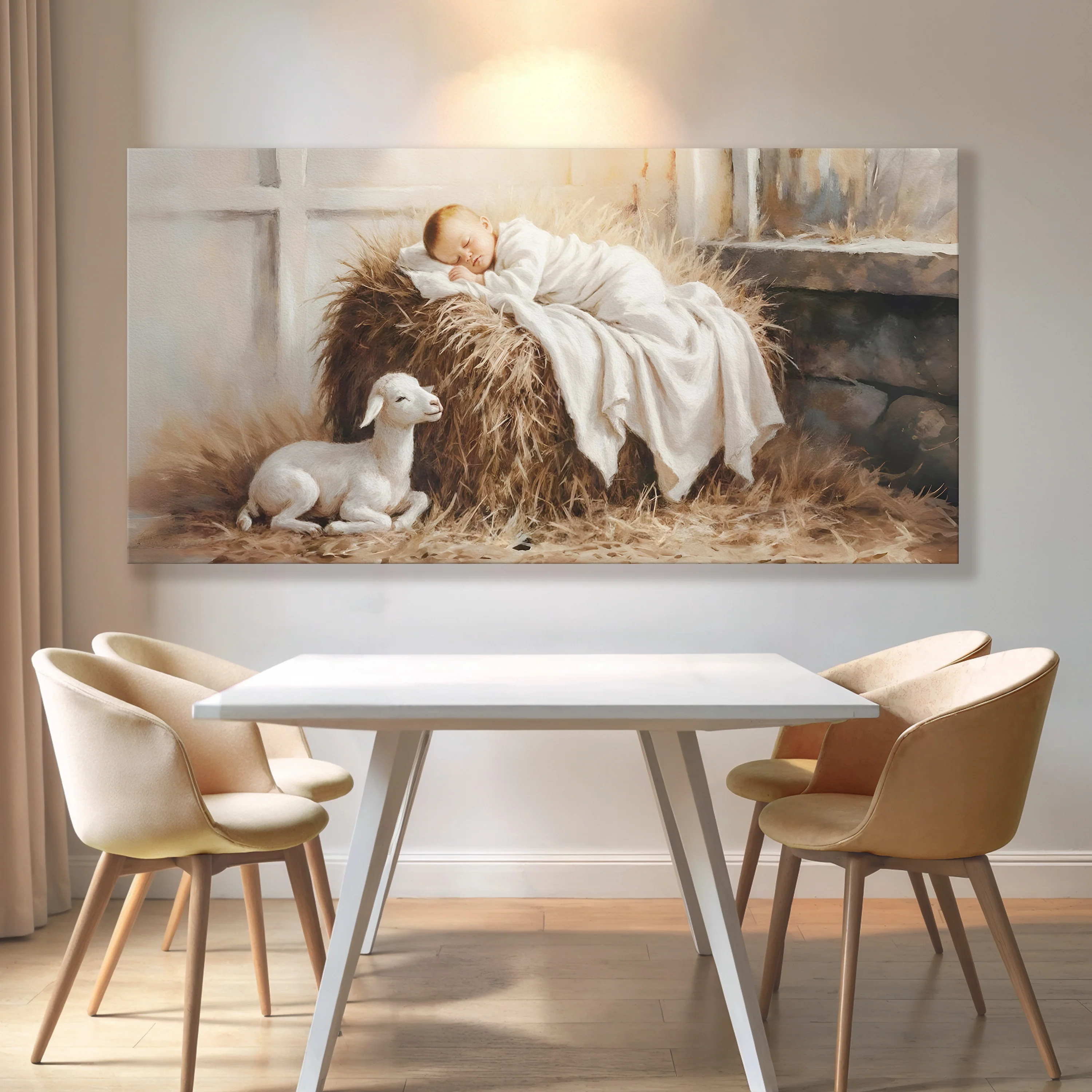 Peaceful Nativity Christmas Wall Art - Image 3