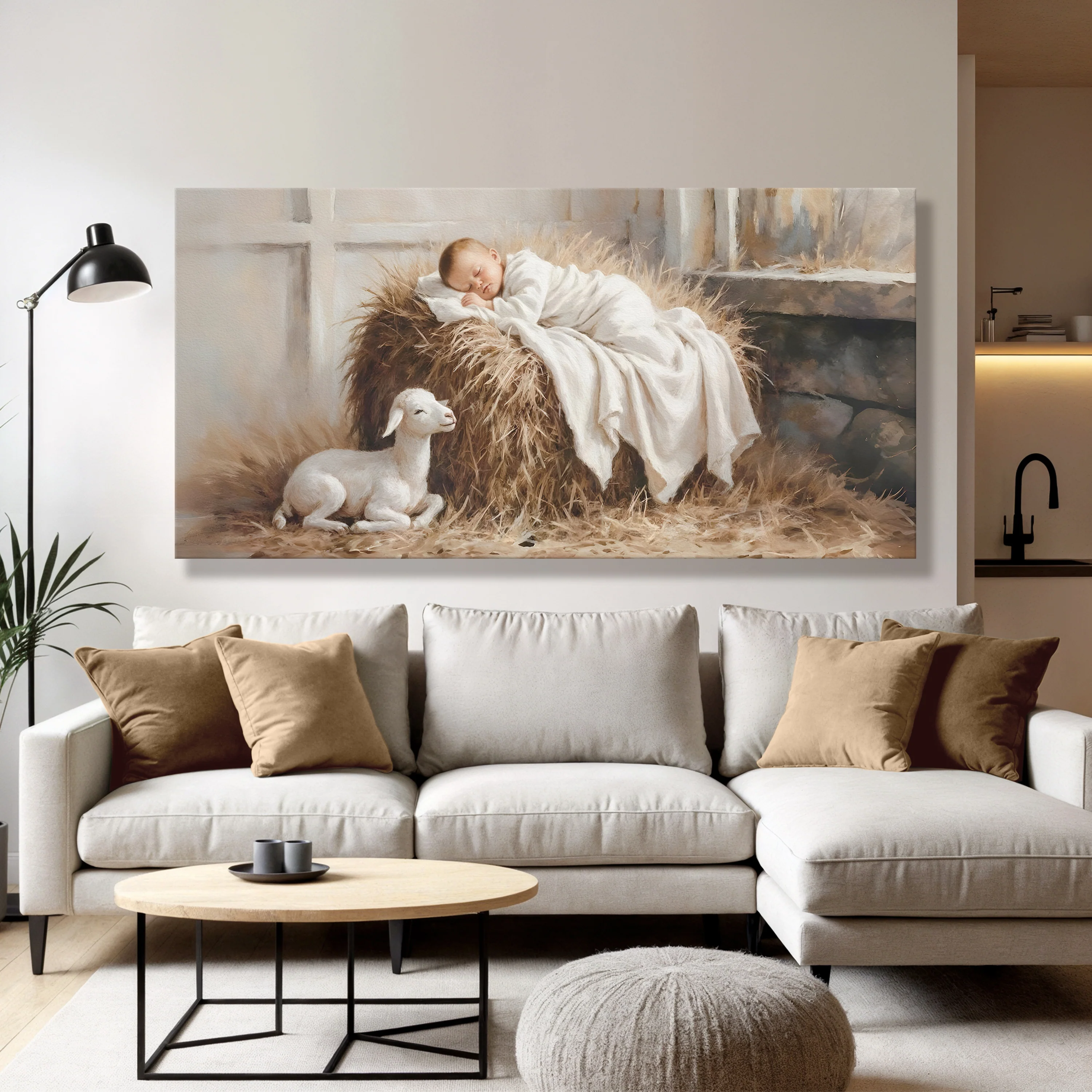 Peaceful Nativity Christmas Wall Art - Image 4