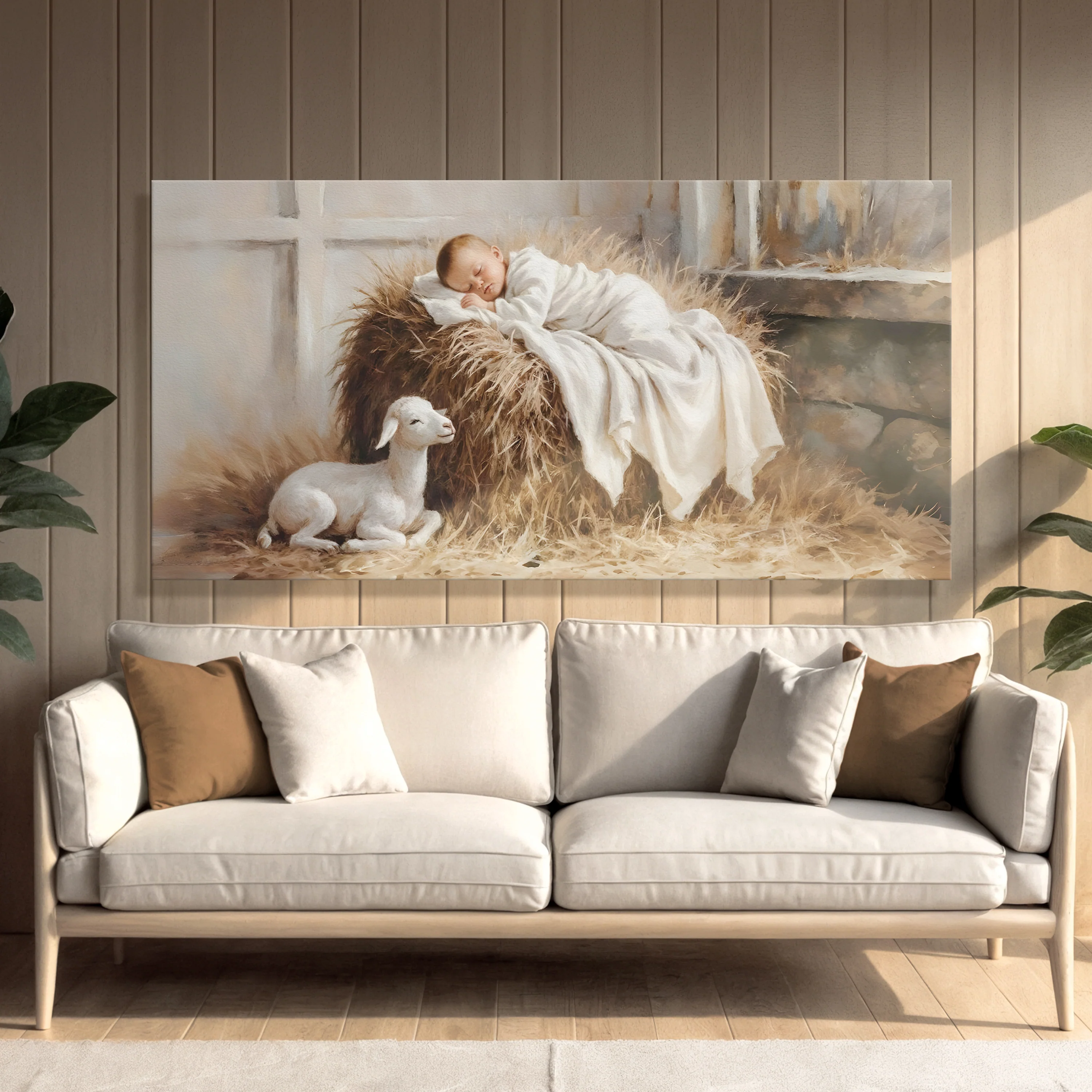Peaceful Nativity Christmas Wall Art - Image 5
