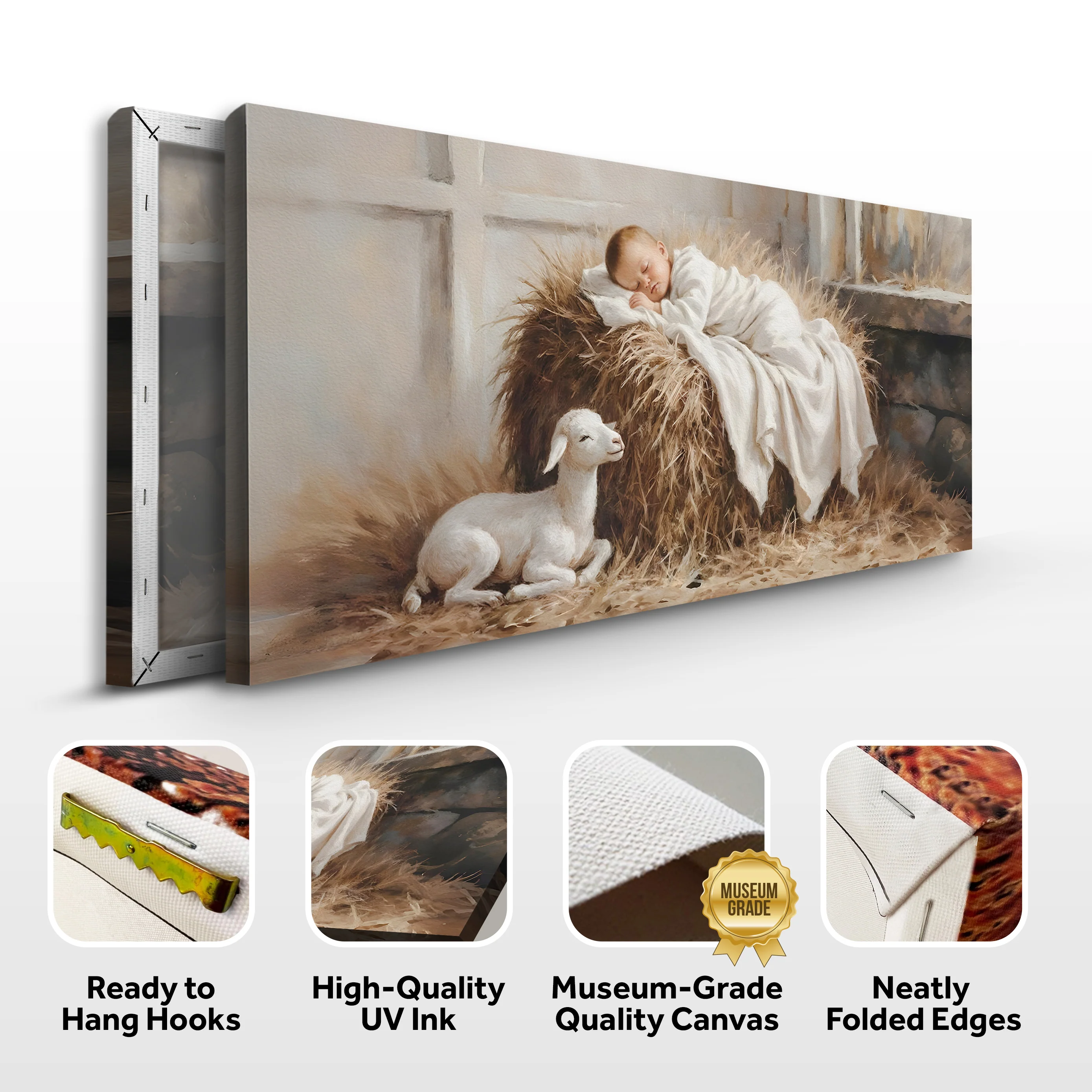 Peaceful Nativity Christmas Wall Art - Image 8
