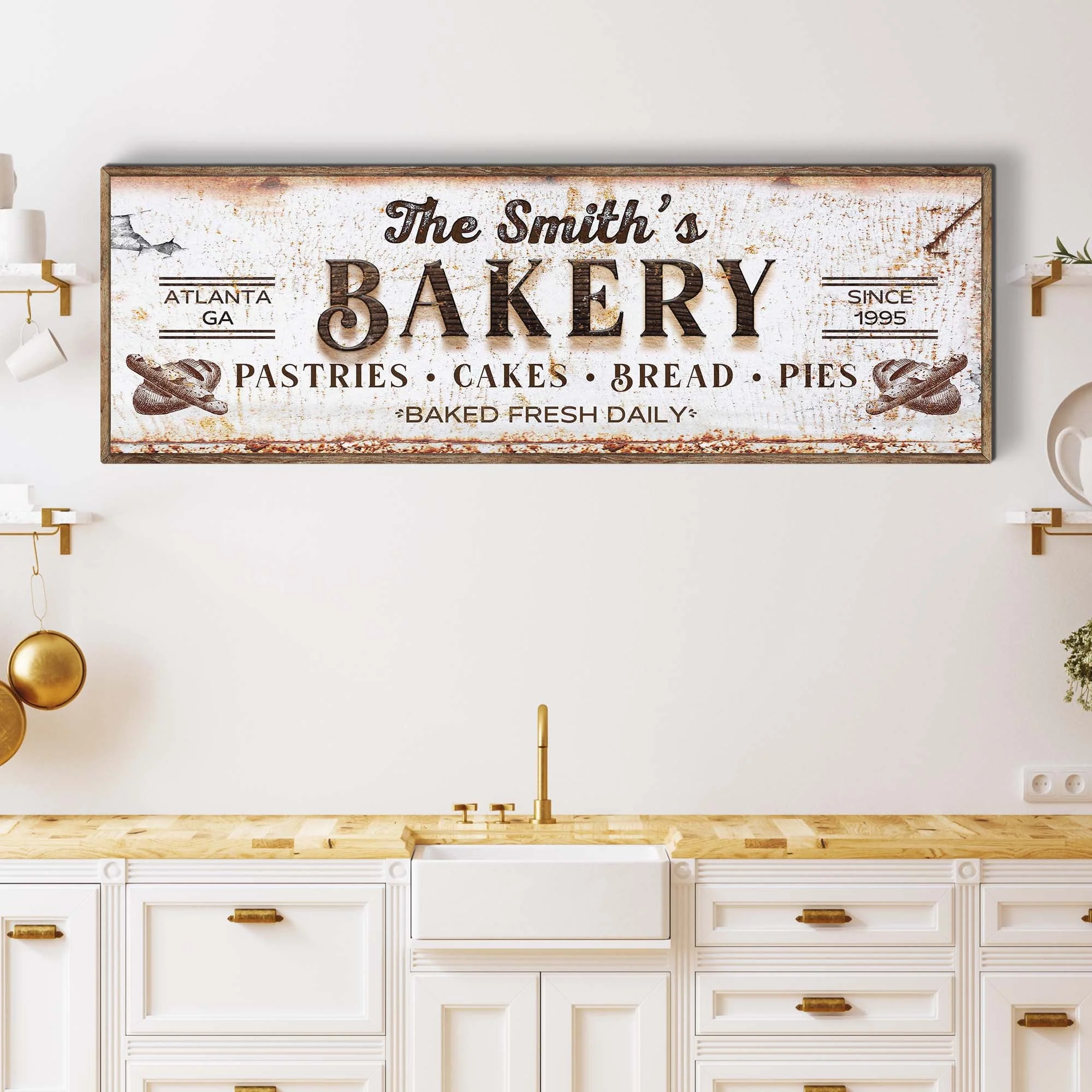 Personalized Bakery Sign Farmhouse