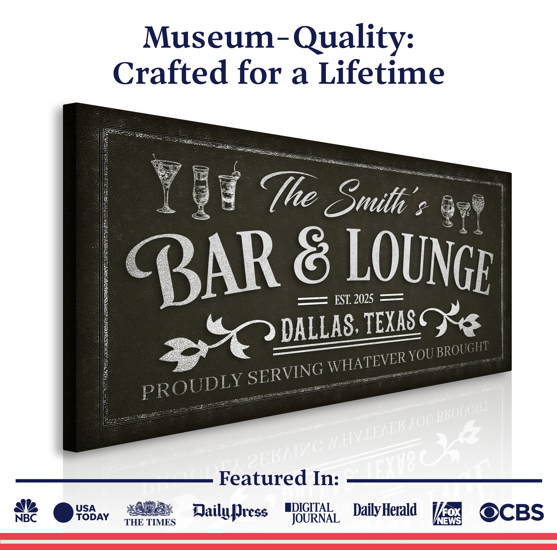 Personalized Bar and Lounge Wall Sign - Image 6