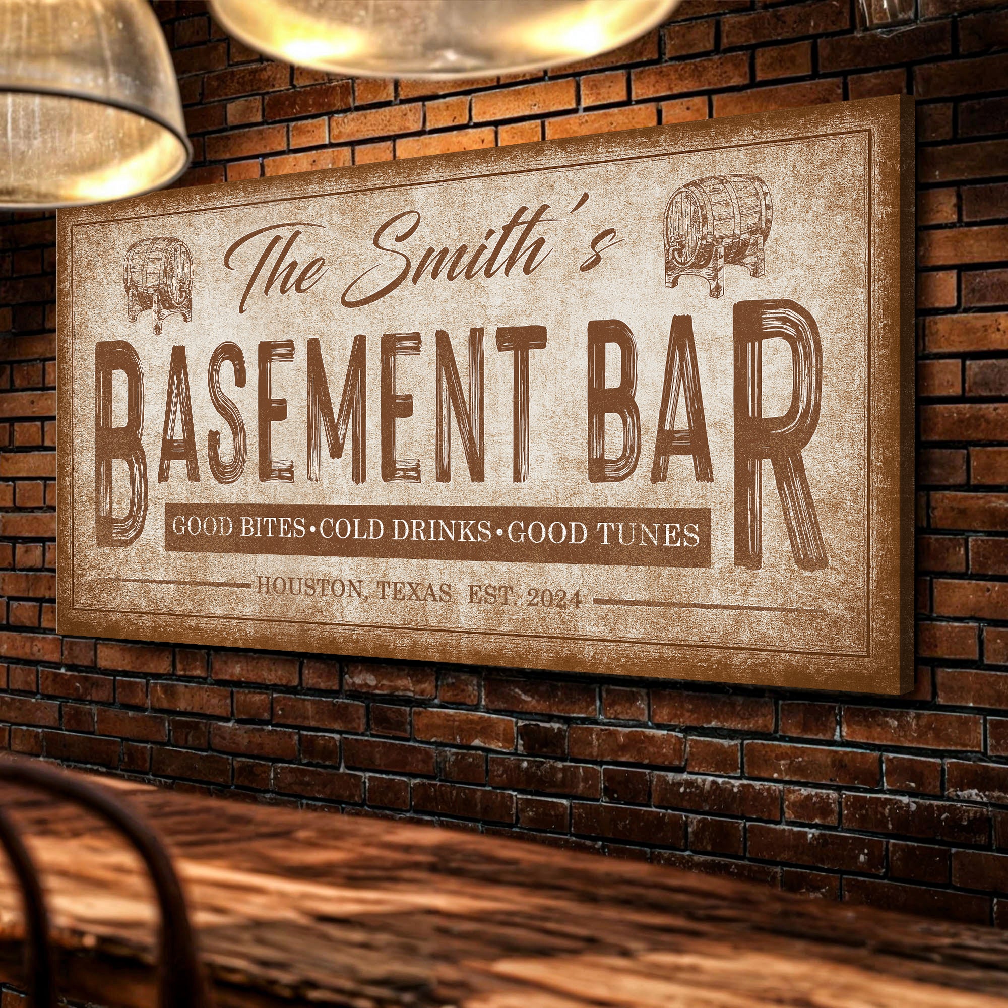 Personalized Basement Bar Wall Sign - Image 3