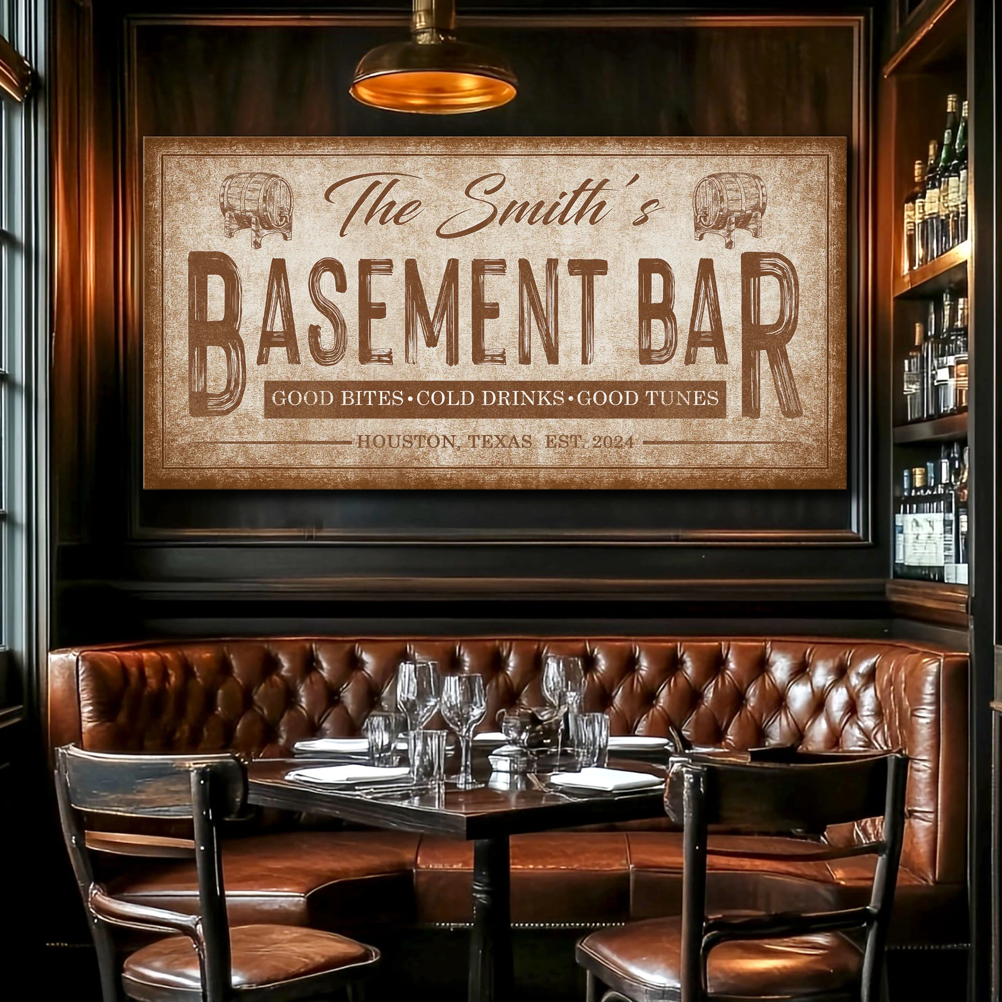 Personalized Basement Bar Wall Sign - Image 4