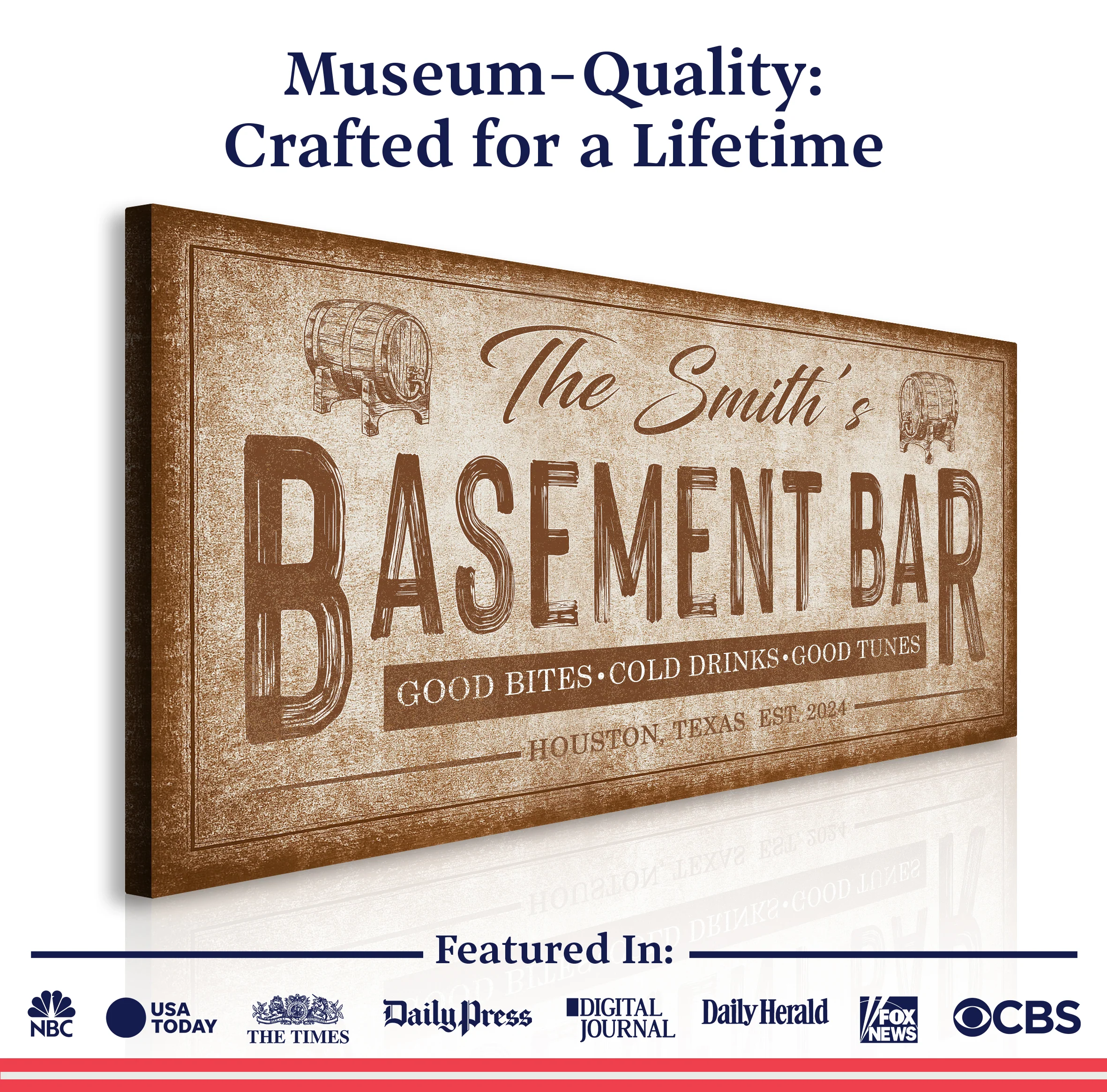 Personalized Basement Bar Wall Sign - Image 6