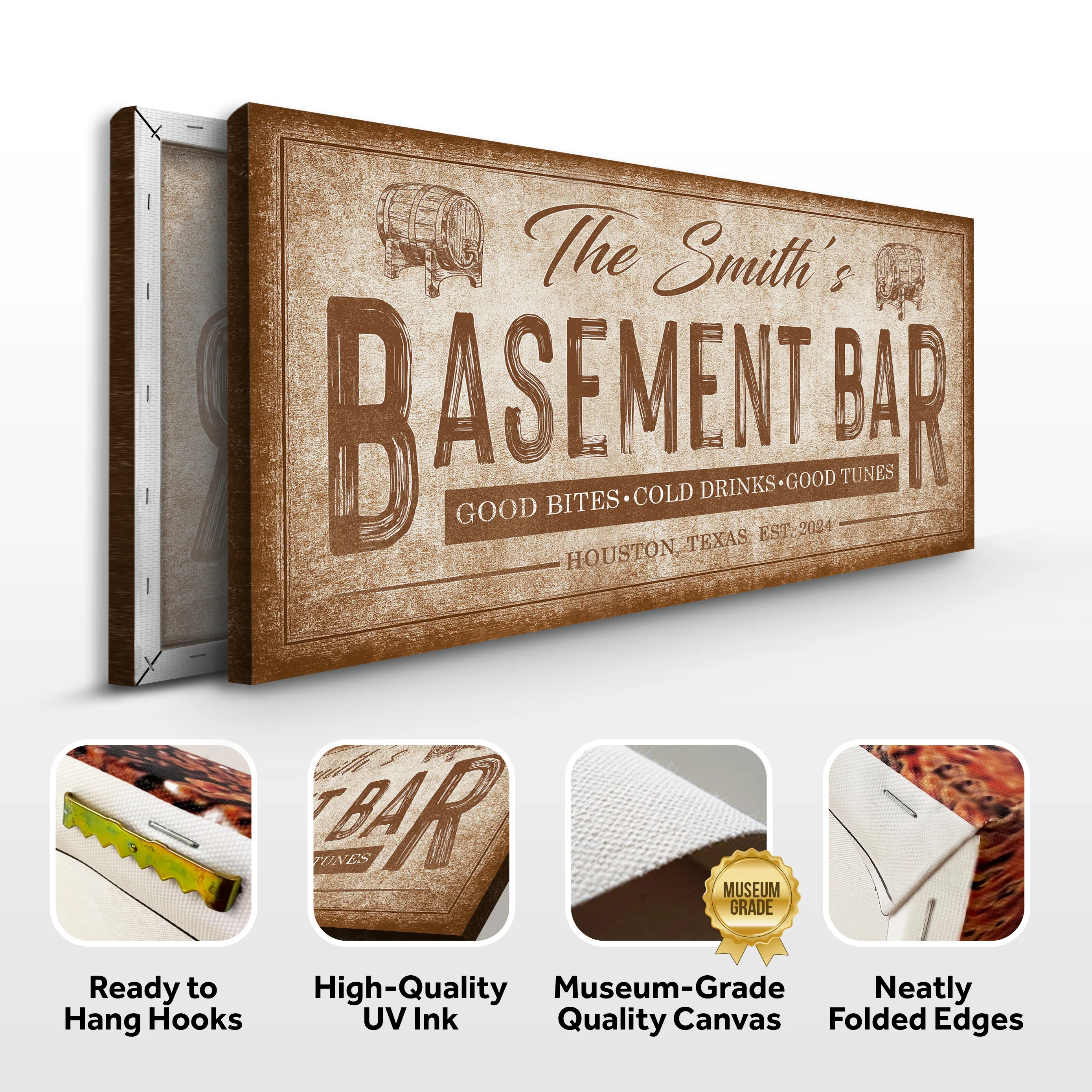 Personalized Basement Bar Wall Sign - Image 8