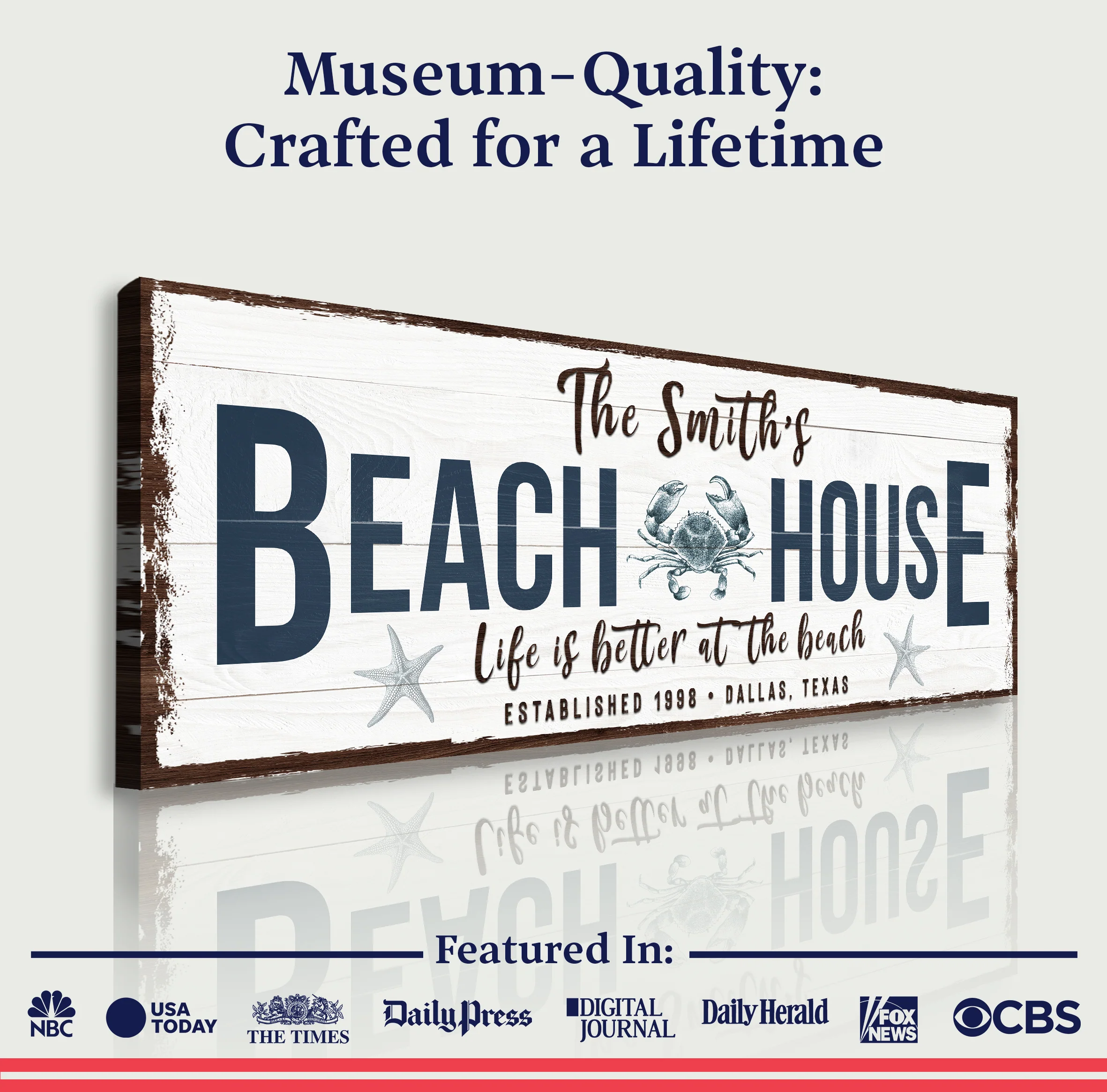 Personalized Beach House Sign - Image 4