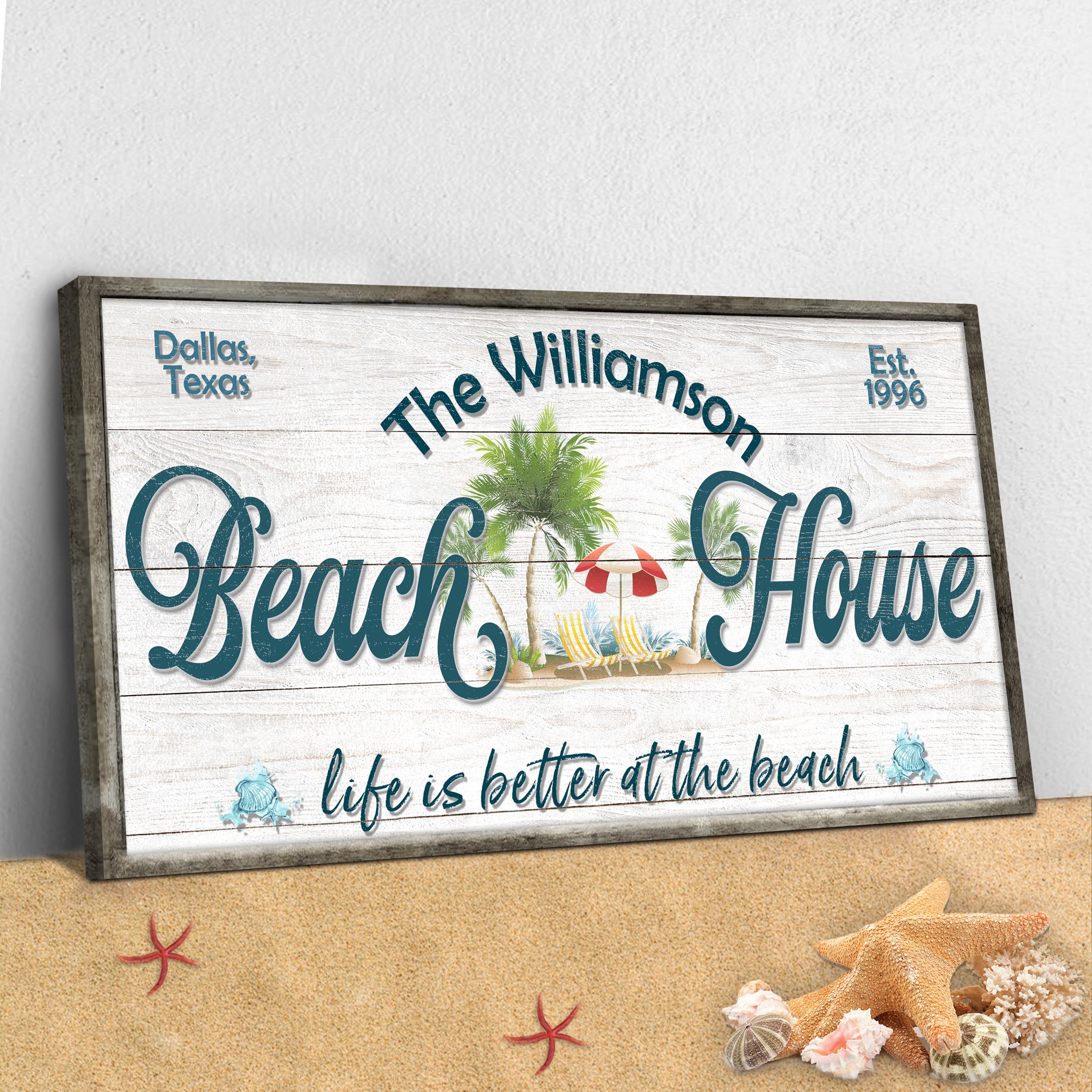 Personalized Beach House Sign III - Image 3