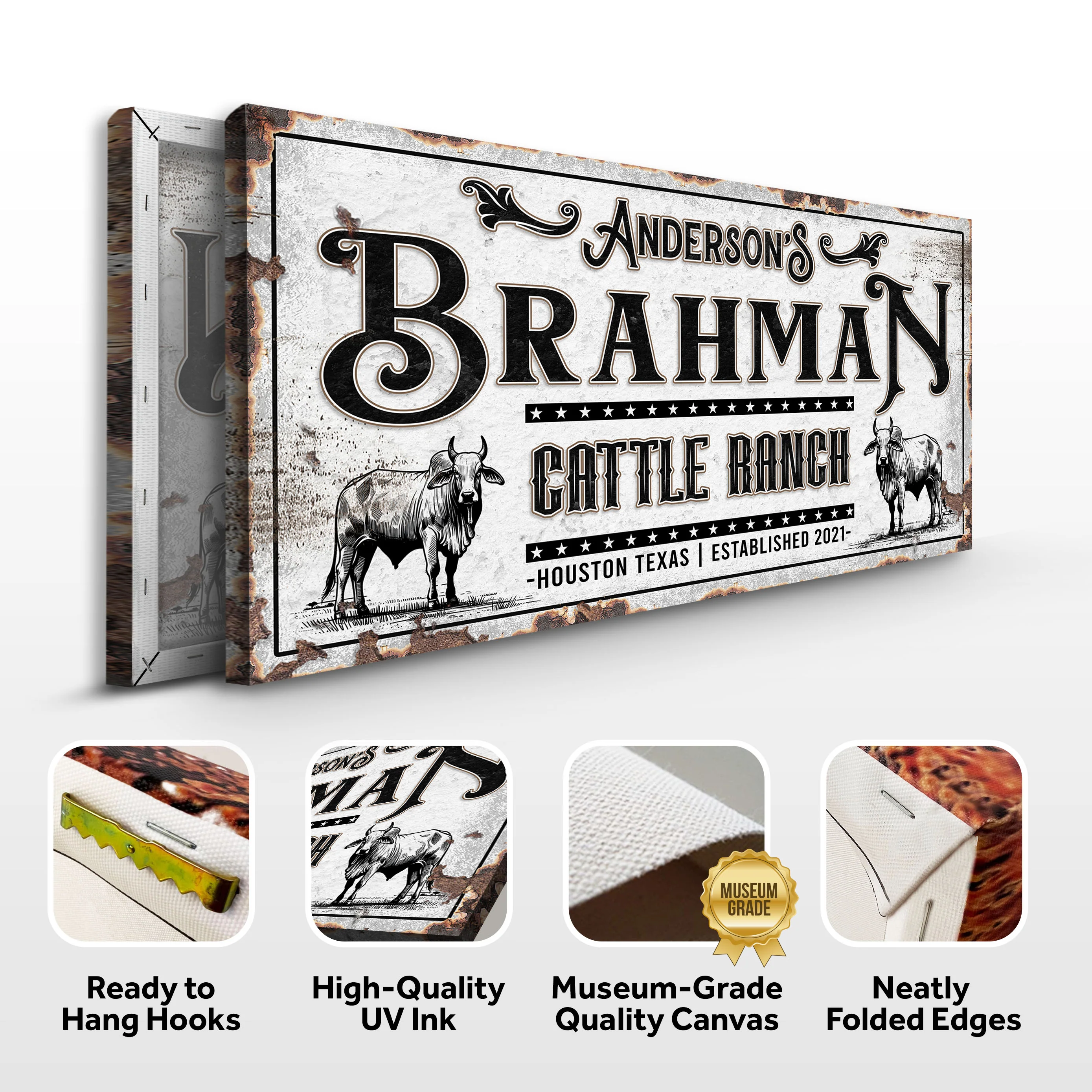 Personalized Brahman Cattle Sign - Image 5