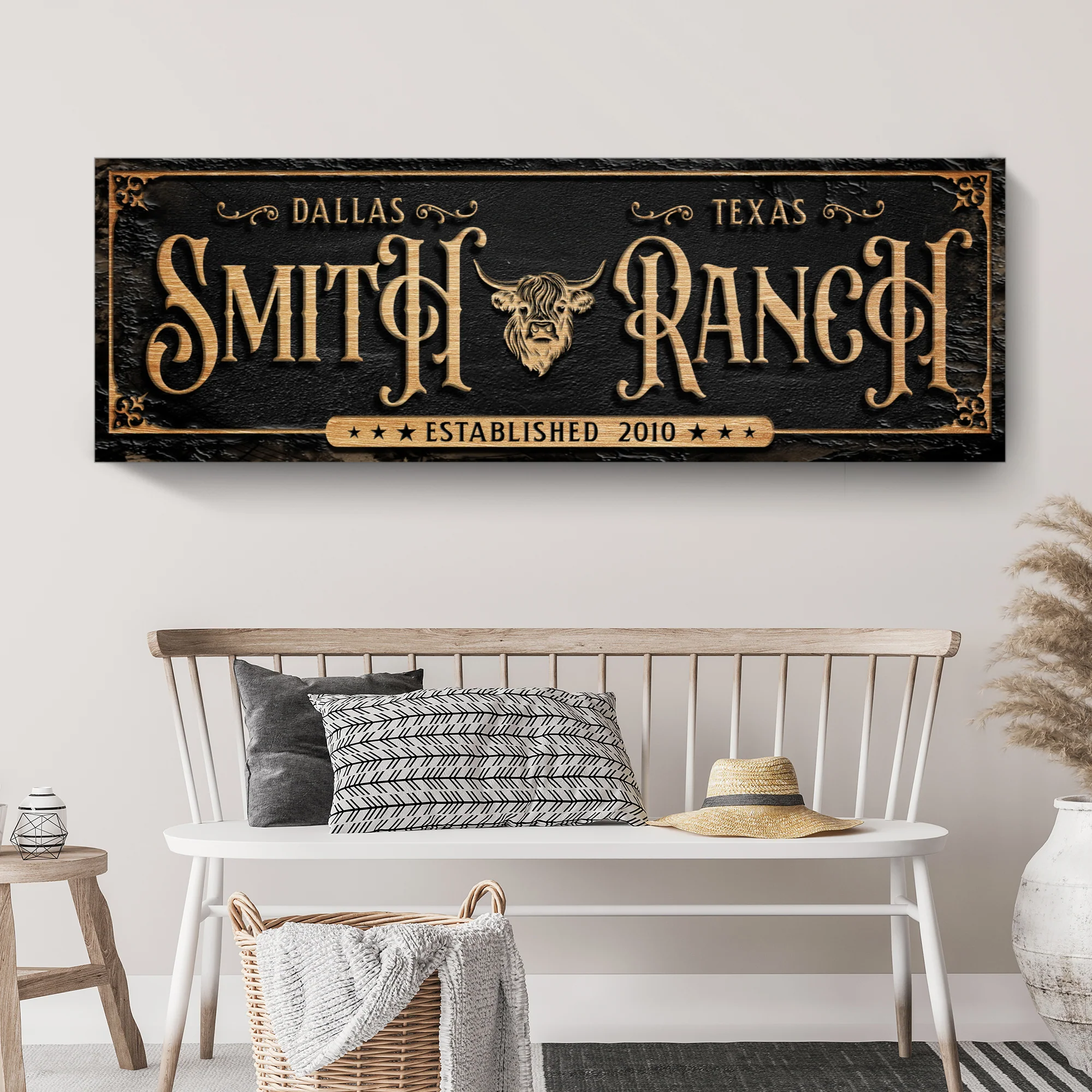 Personalized Cattle Ranch Sign - Image 2