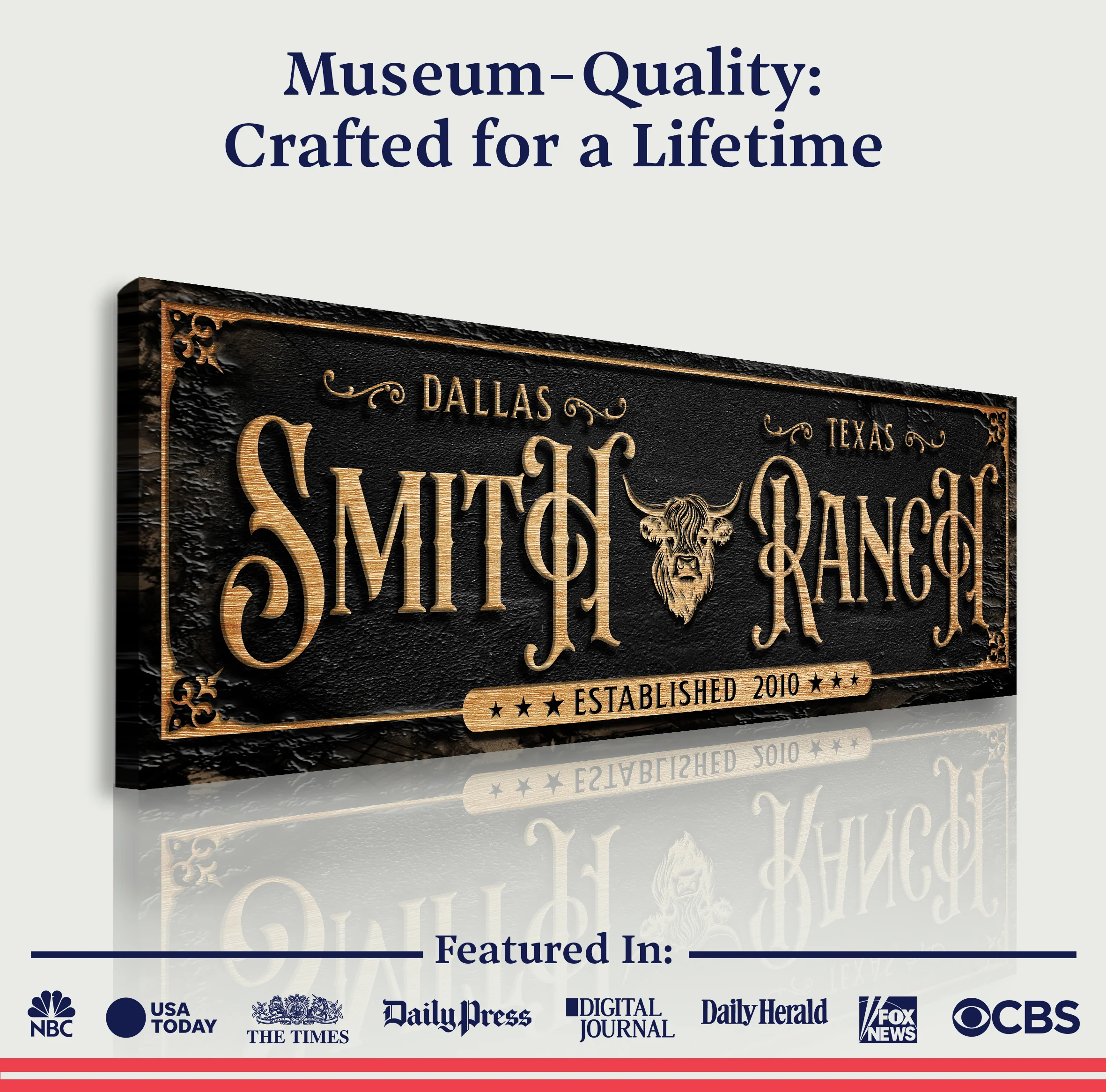 Personalized Cattle Ranch Sign - Image 4