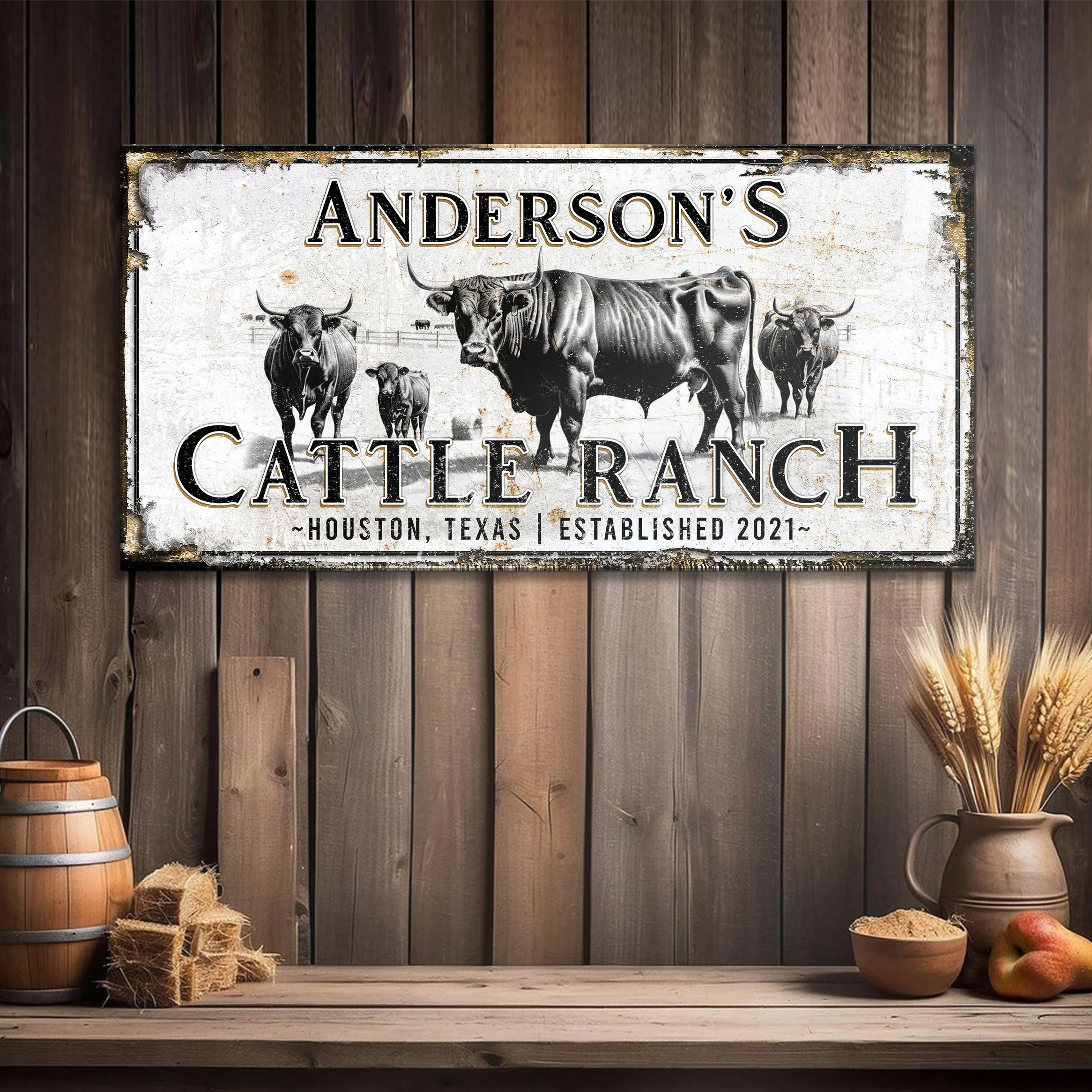 Personalized Cattle Sign - Image 3