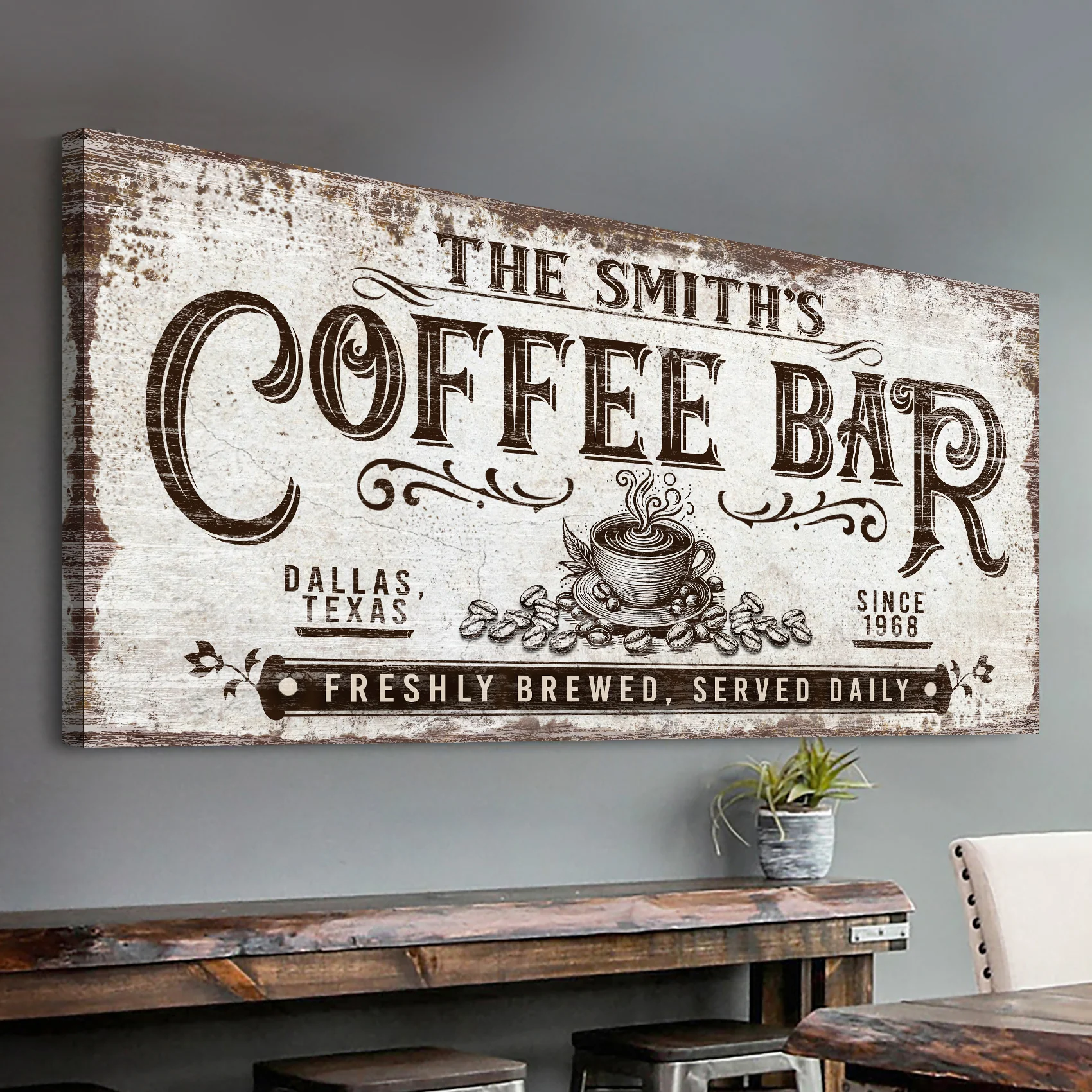 Personalized Coffee Bar Sign III - Image 3