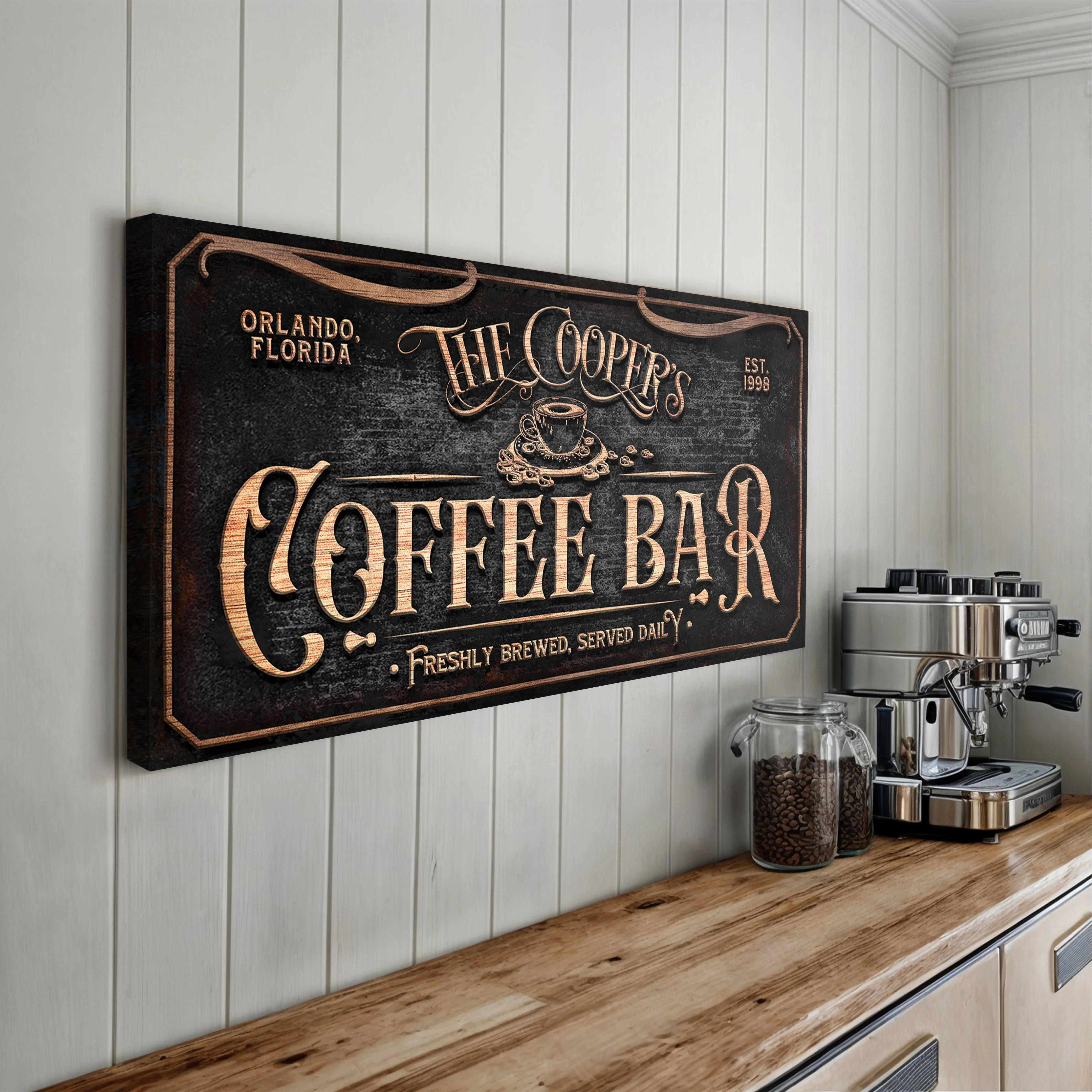 Personalized Coffee Bar Sign V - Image 3
