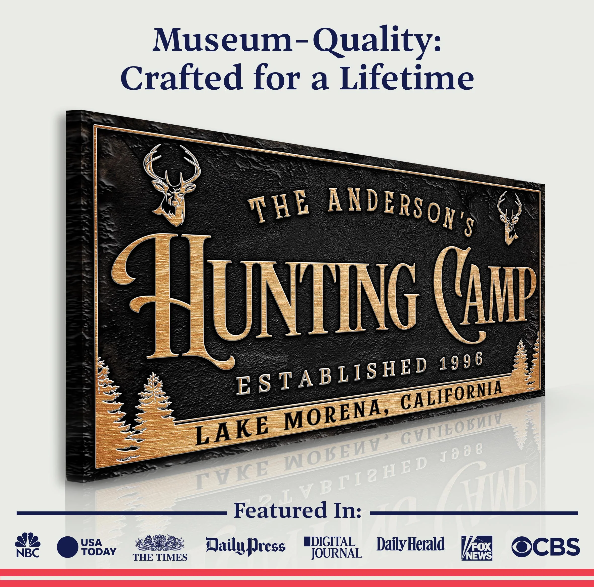 Personalized Family Hunting Camp Sign - Image 4