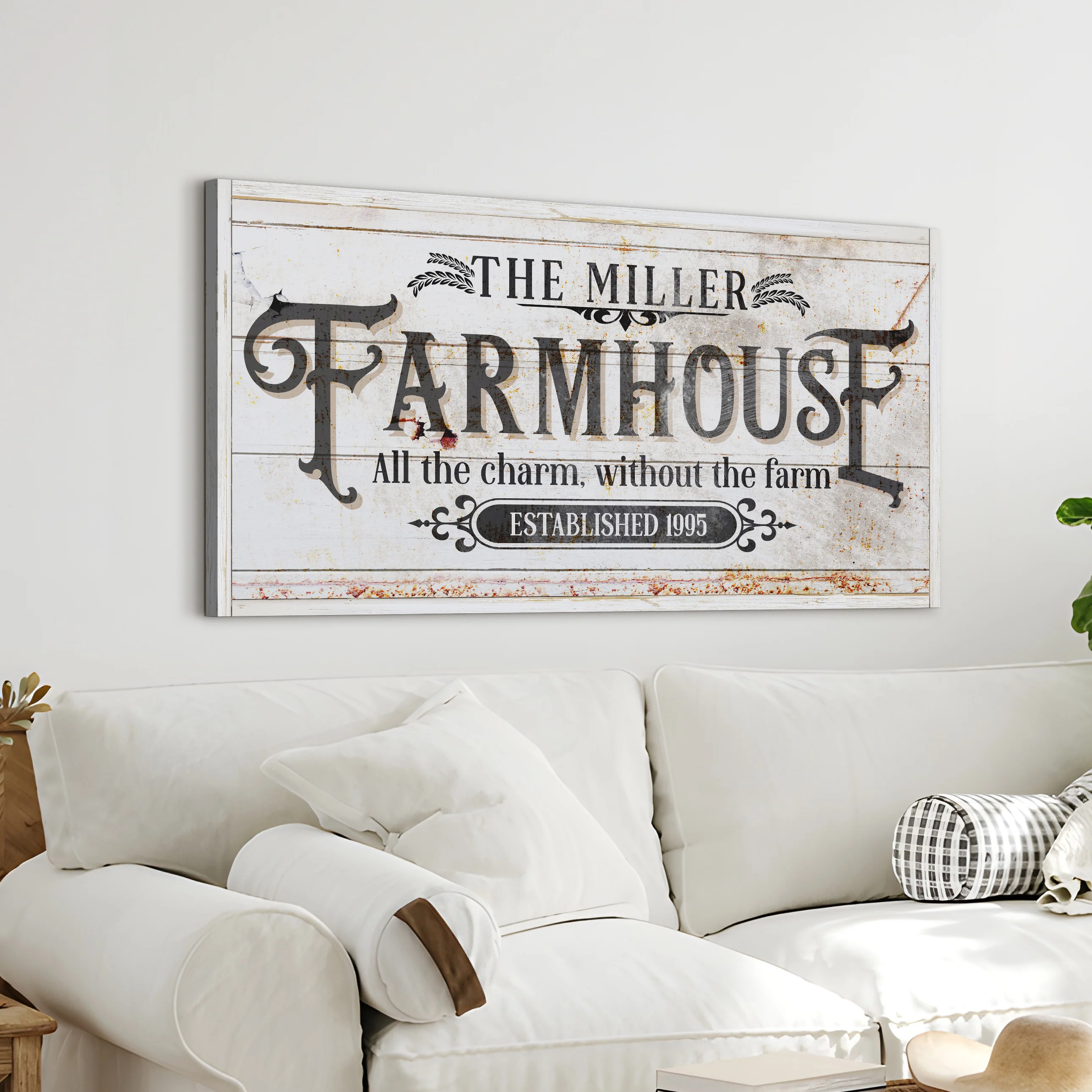 Personalized Farmhouse Sign II - Image 3